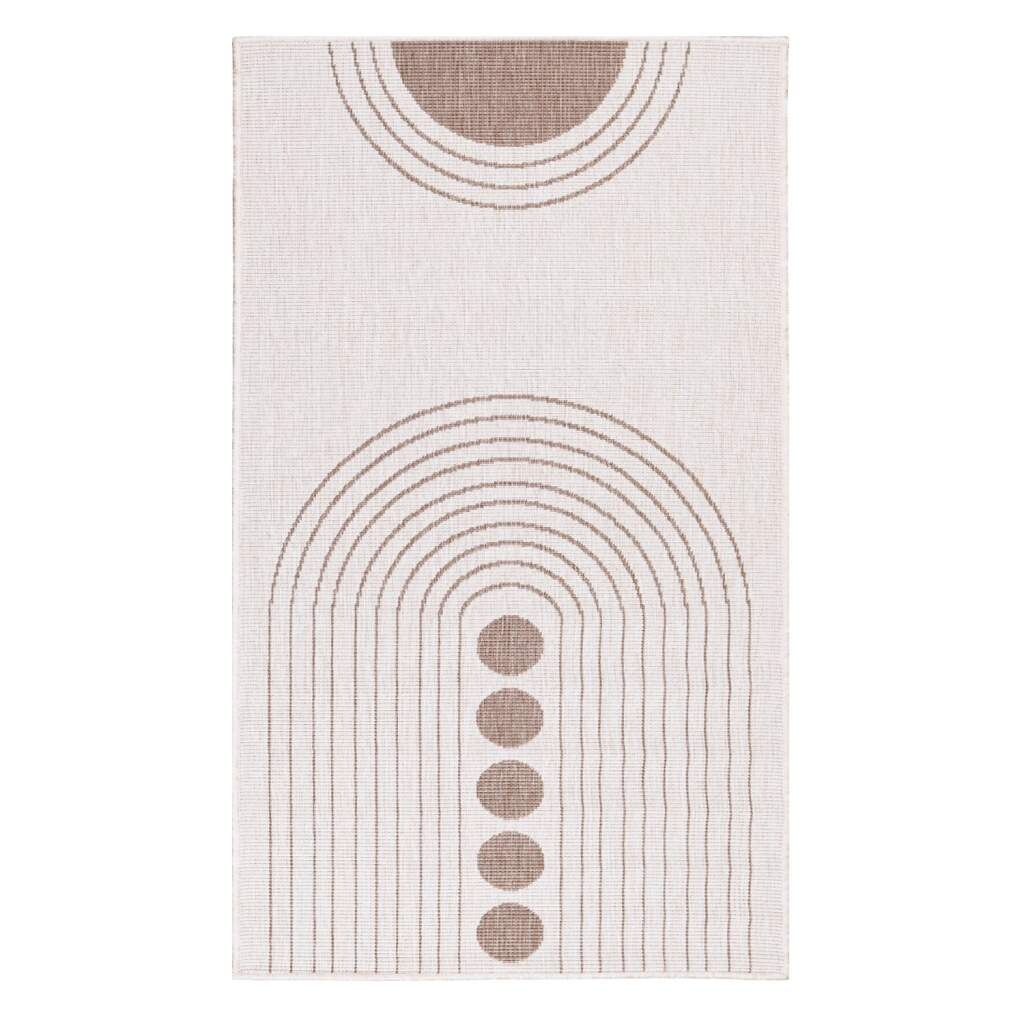 Carpet City Outdoorteppich »DUO RUG 5739«, rechteckig, 5 mm Höhe, Wendeteppich Wetterfest In- & Outdoor, Balkon, Terrasse, Wohnzimmer