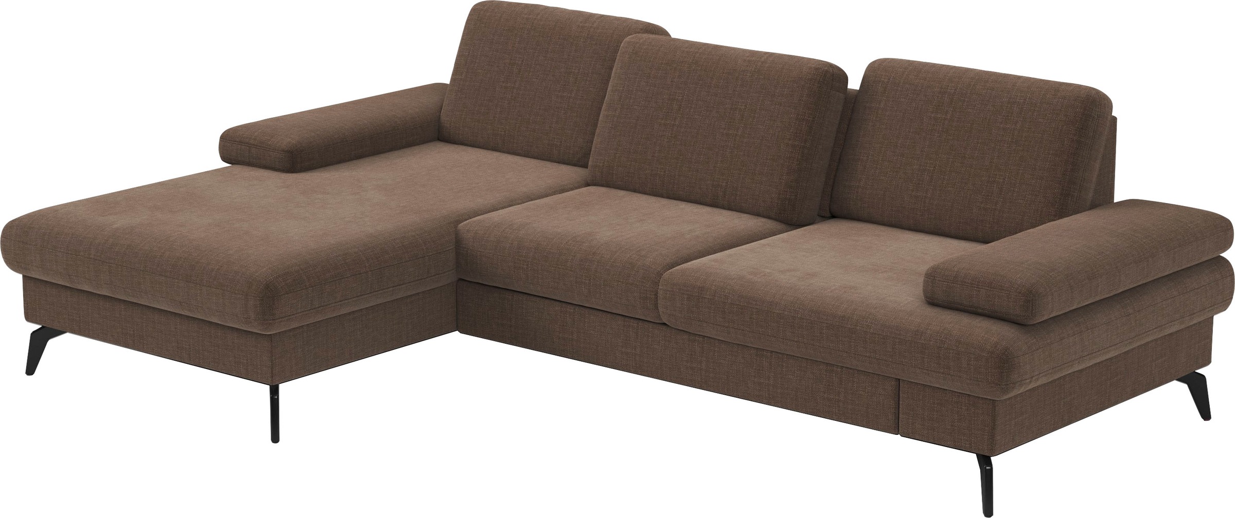 sit&more Ecksofa »Morris L-Form, inkl. Sitztiefenverstellung«, wahlweise mit Armteilverstellung, Bettfunktion & Bettkasten
