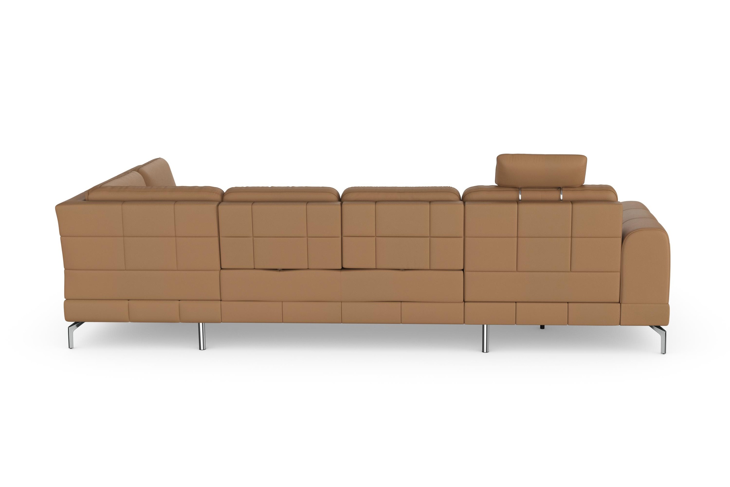 sit&more Wohnlandschaft »Bendigo U-Form«, inklusive Sitztiefenverstellung, Bodenfreiheit 15 cm, in 2 Fußfarben