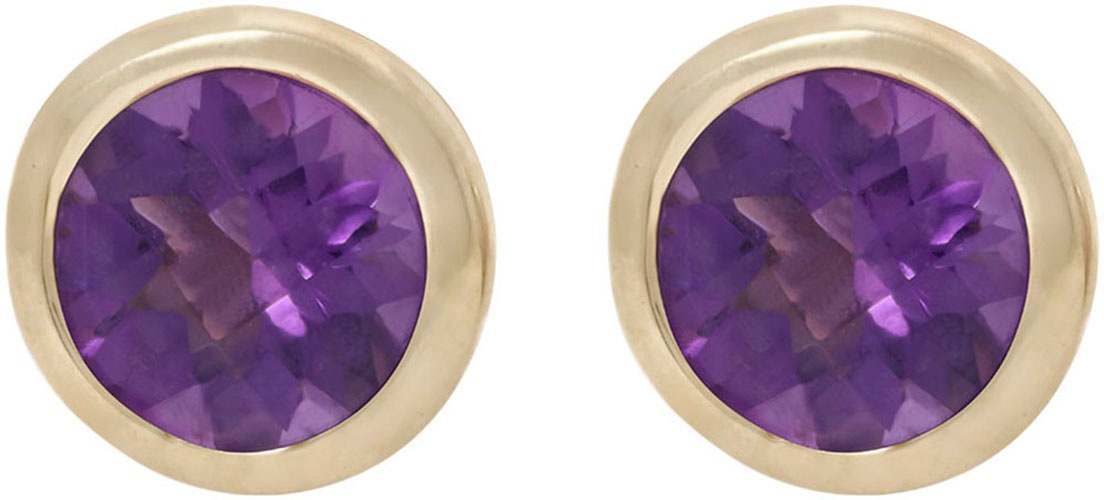 Firetti Paar Ohrstecker »Schmuck Geschenk Gold 585 Ohrschmuck Ohrringe Solitär«, mit Peridot oder Amethyst
