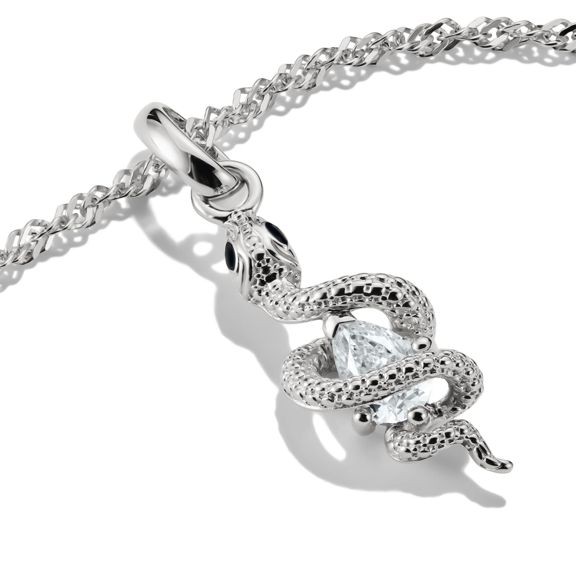 THOMAS SABO Charm-Einhänger »Charm Schlangen-Optik - Connect, CC1264-041-14, CC1264-565-14«, mit Zirkonia (synth.)