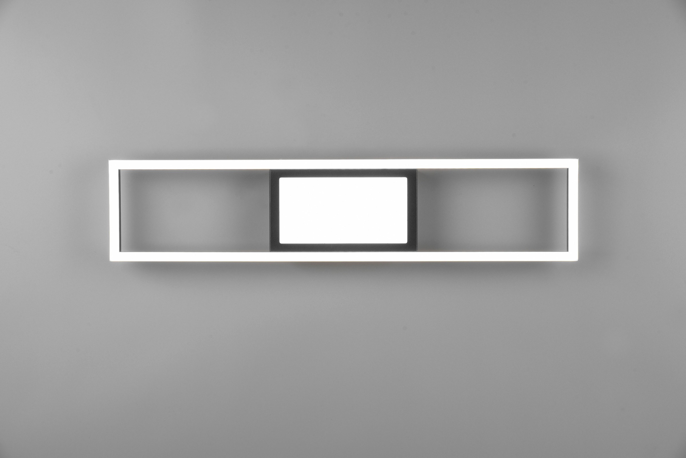 REALITY Leuchten LED Deckenleuchte »Rigido«, 1 flammig, Leuchtmittel LED-Board | LED fest integriert, Deckenlampe mit Fernbedienung dimmbar Lichtfarbe einstellbar Memory