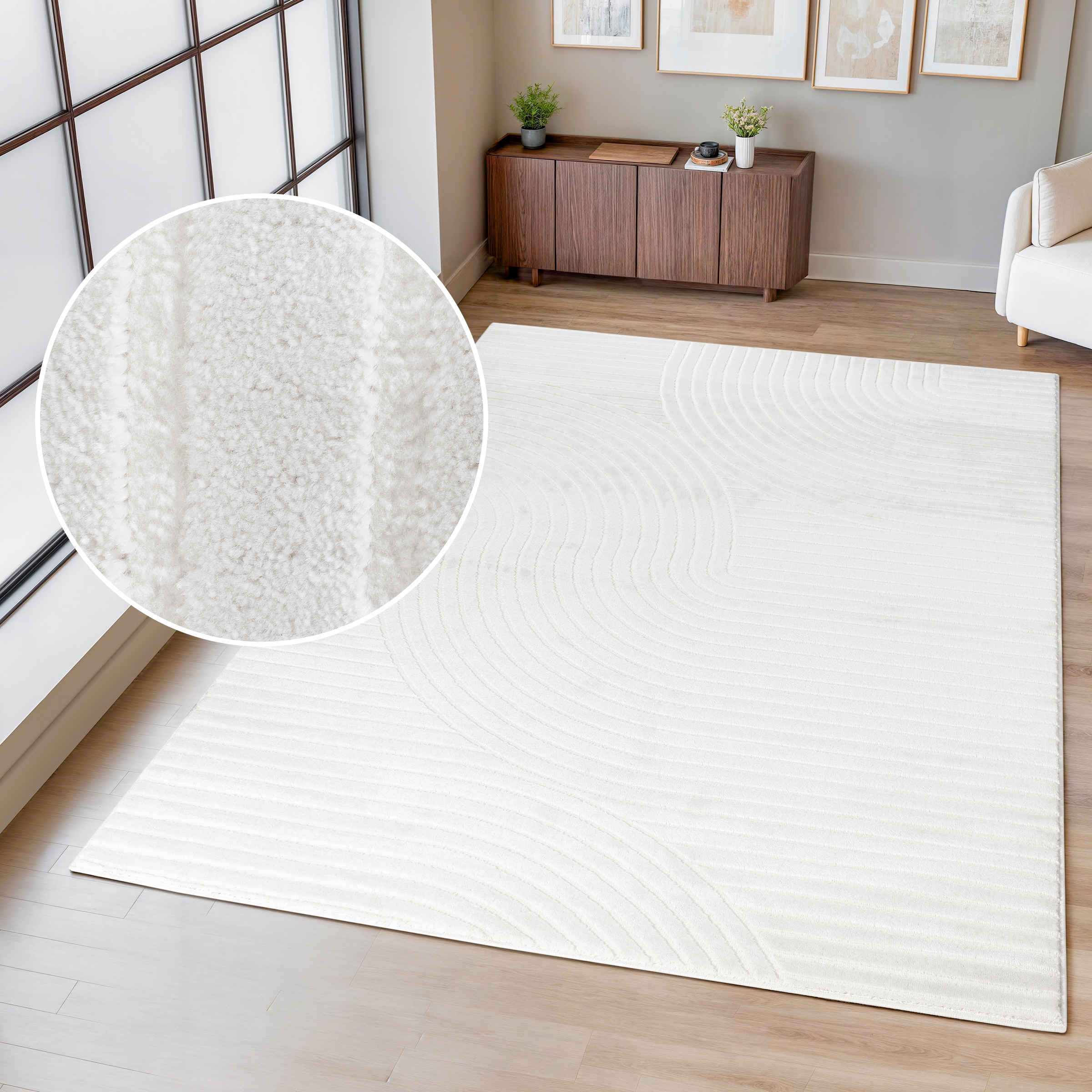 OTTO home Teppich »Luvu«, rechteckig, 12 mm Höhe, Modernes Design mit Boho- günstig online kaufen