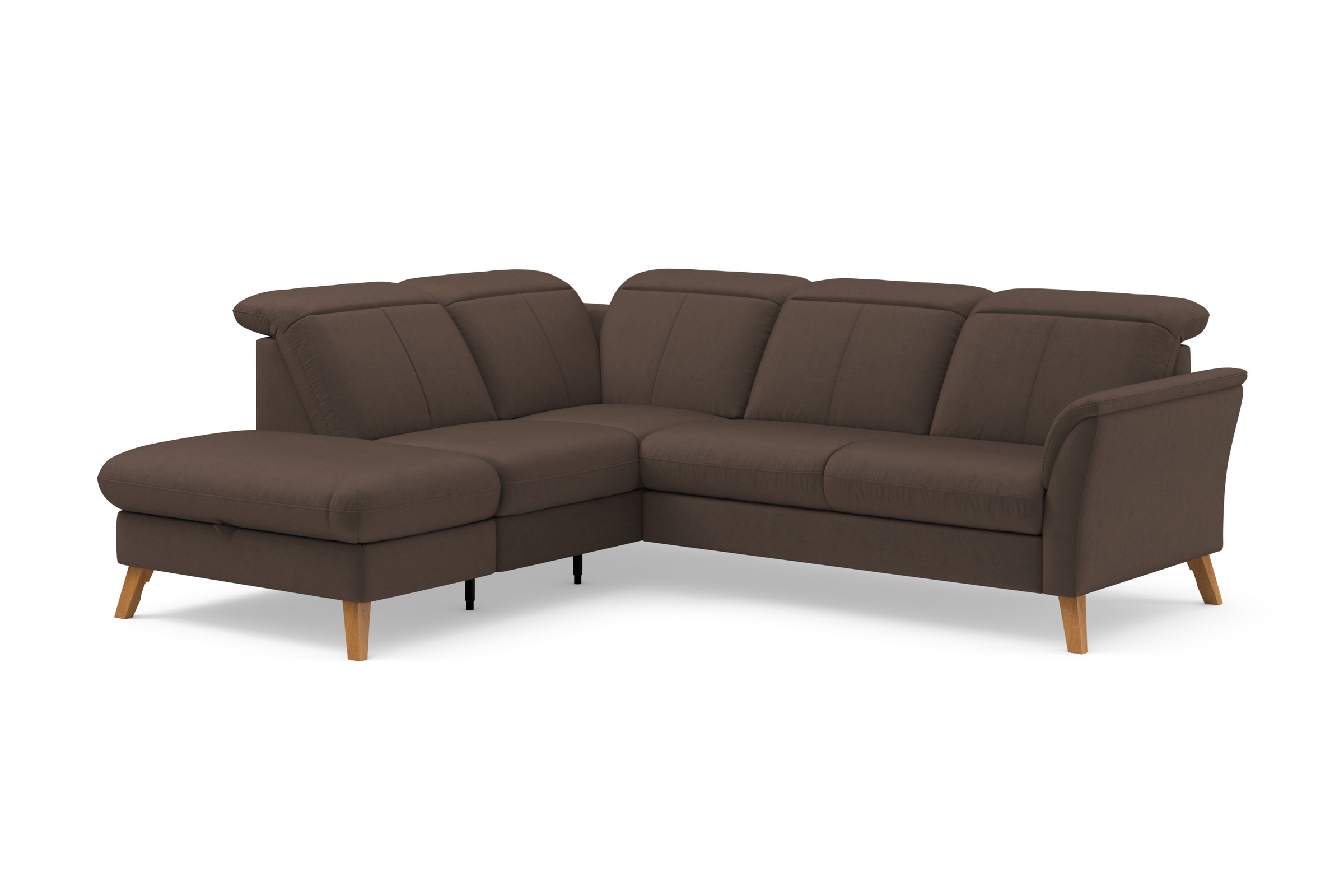 sit&more Ecksofa »Romero L-Form«, wahlweise mit oder ohne TV-Funktion, Bettfunktion, Bettkasten