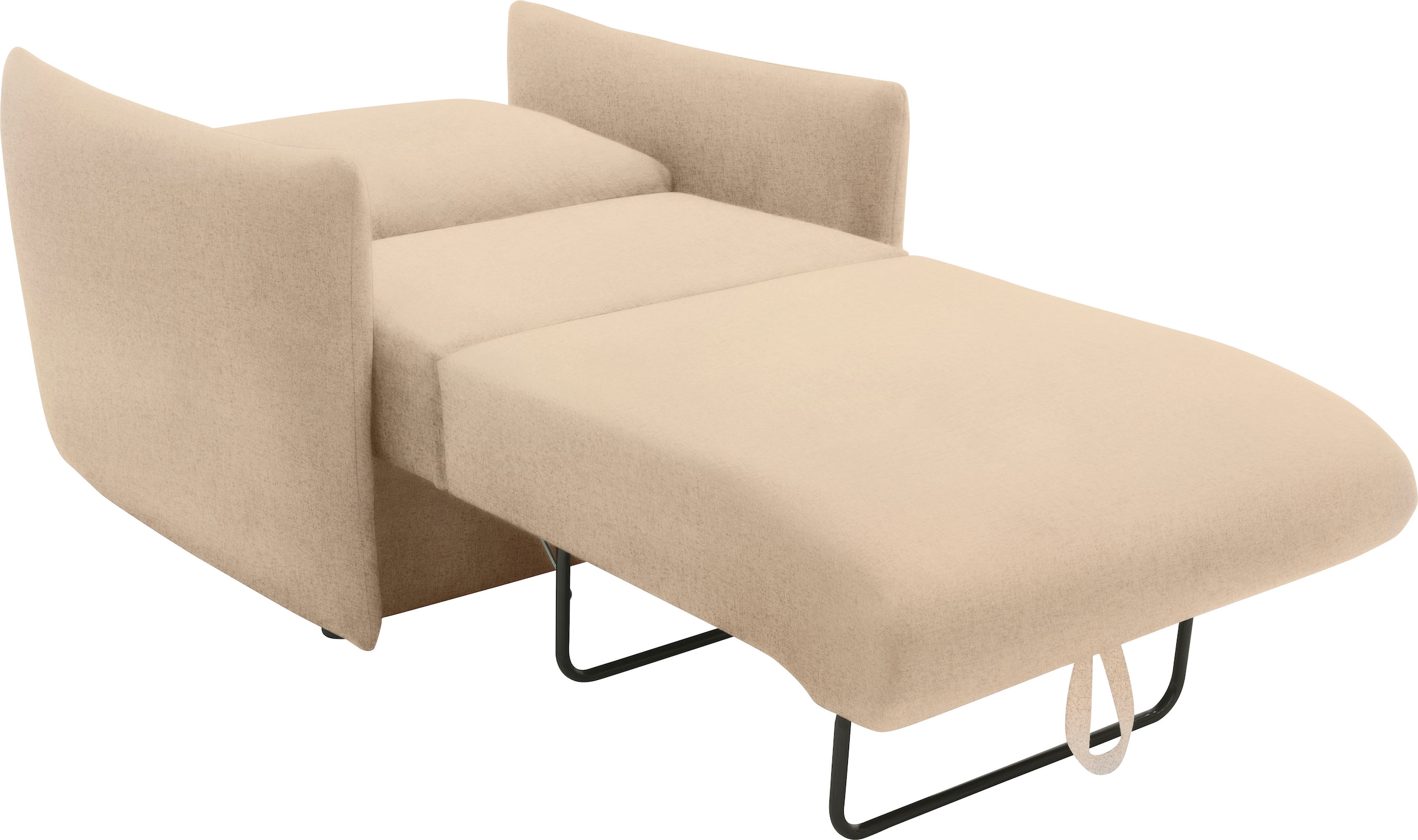 DOMO collection Sessel »700023 wandelbar zum Loungesessel, Relaxliege und Gästebett«, Schlaffunktion, Federkern, stabile Liegefläche ca. 70 x 195 cm