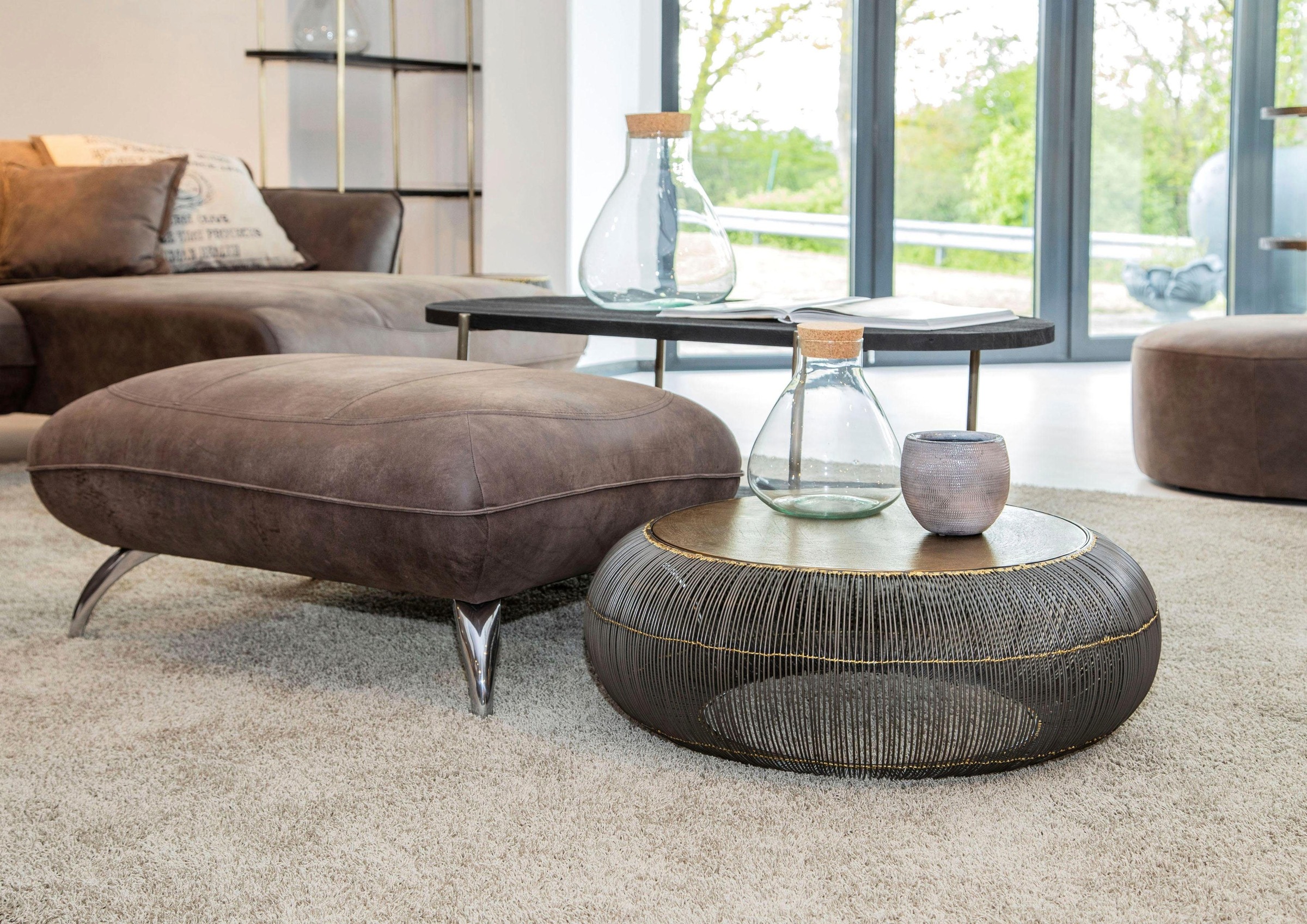 Gutmann Factory Couchtisch »65757«, mit dekorativen goldfarbenen Details günstig online kaufen