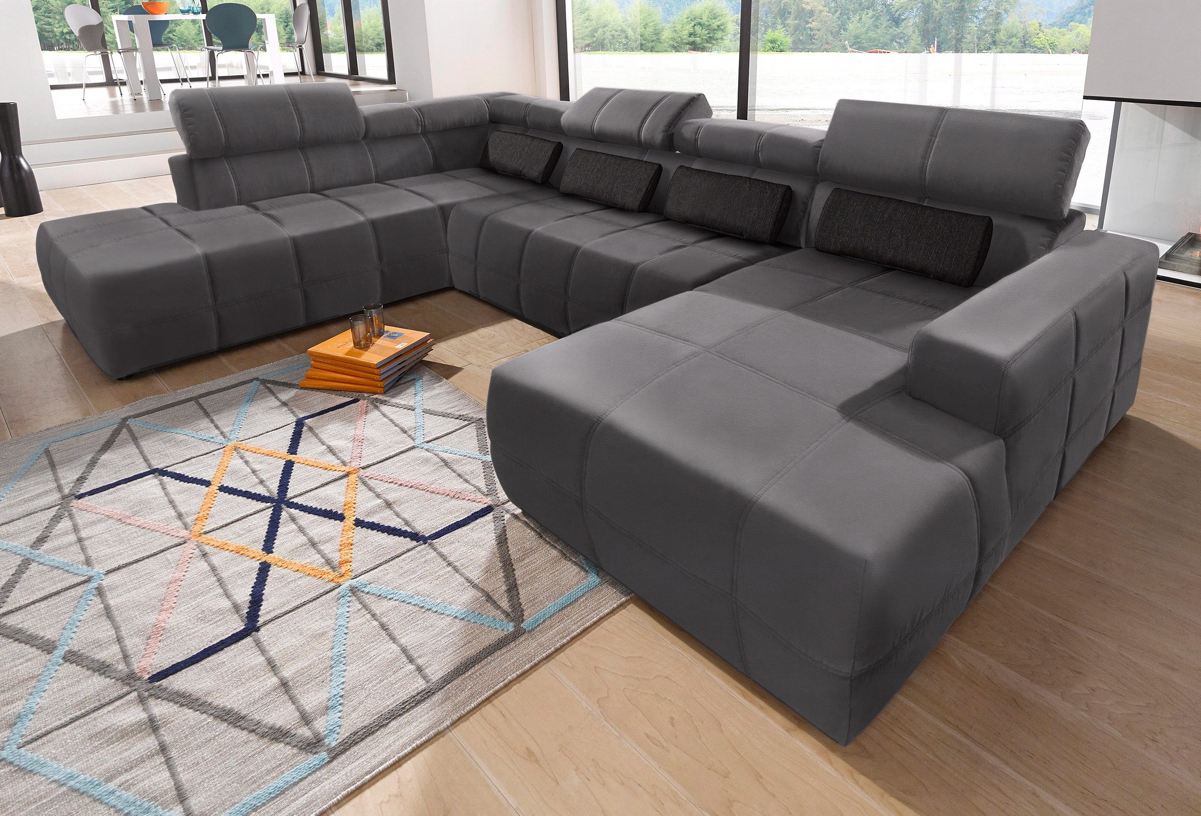 DOMO collection Wohnlandschaft »Brandon, whlw. mit Sitztiefenverstellung, w günstig online kaufen