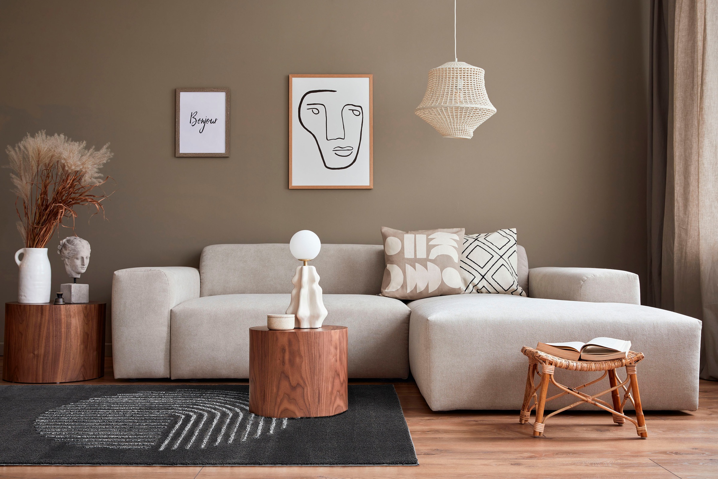 LUXOR living Teppich "Edmonton" rechteckig 22 mm Höhe modernes Design, Moti günstig online kaufen