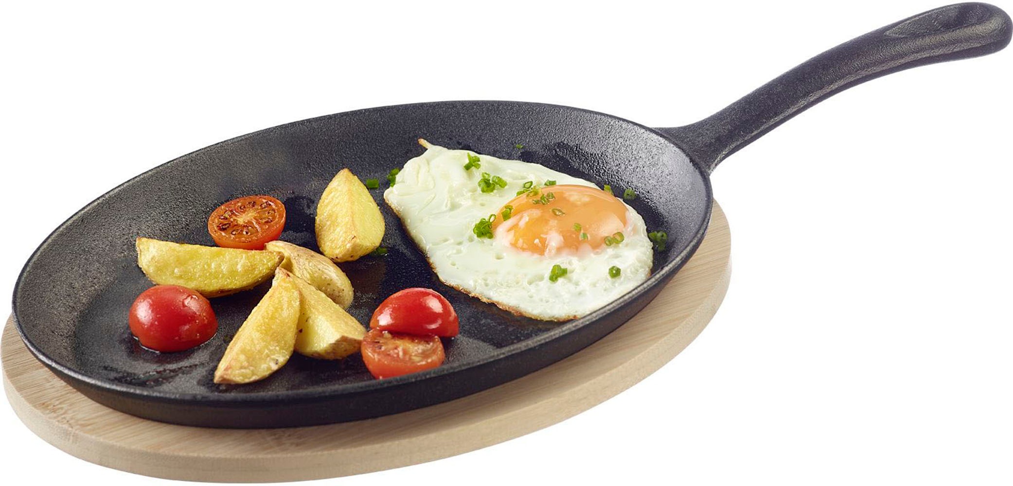 WESTMARK Grillpfanne »Tapas + Friends«, Gusseisen, 500 ml, inkl. Bambus-Unt günstig online kaufen