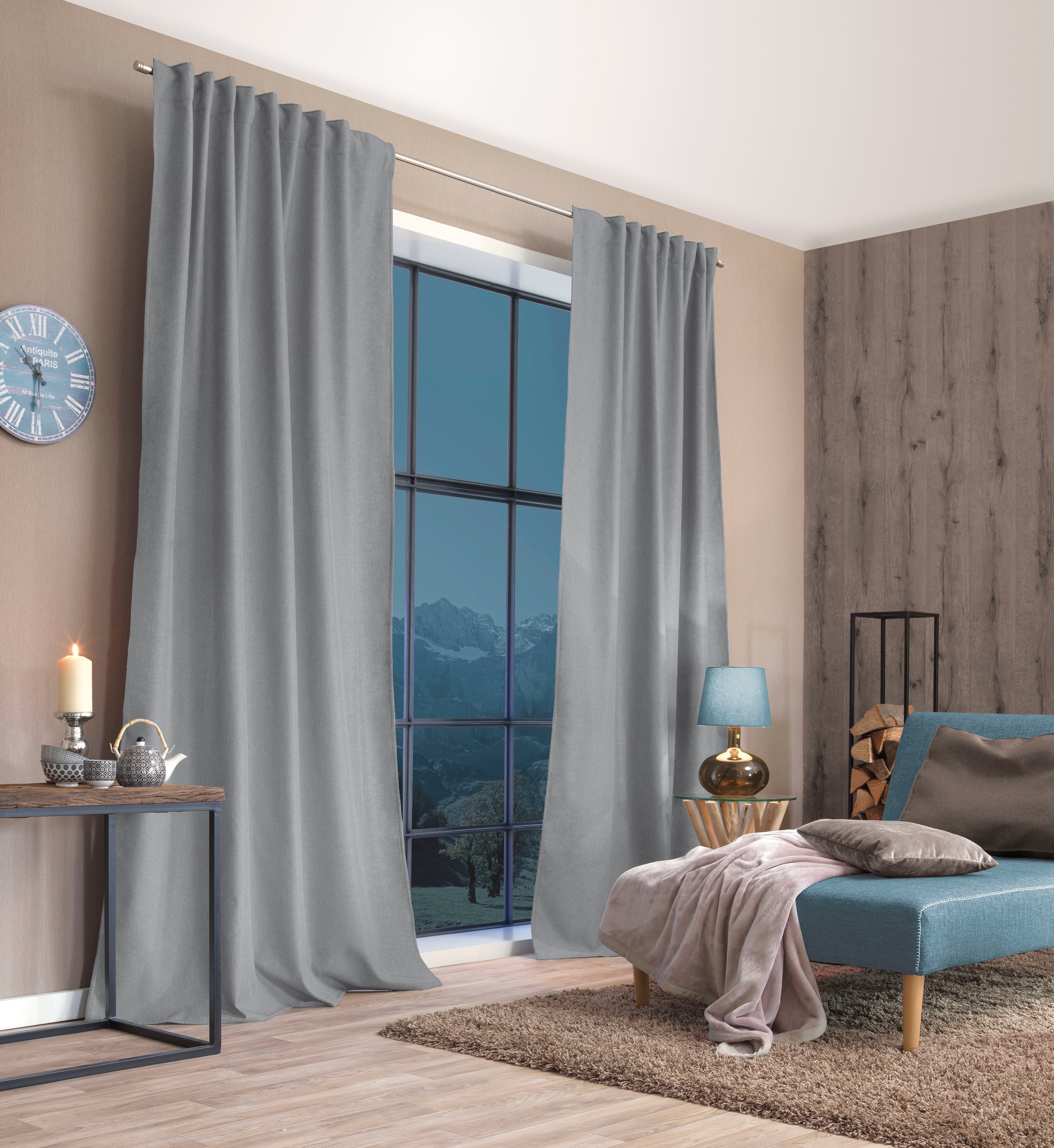 HOME WOHNIDEEN Gardine »PELLU«, (1 St.), THERMOCHENILLE, UNI günstig online kaufen