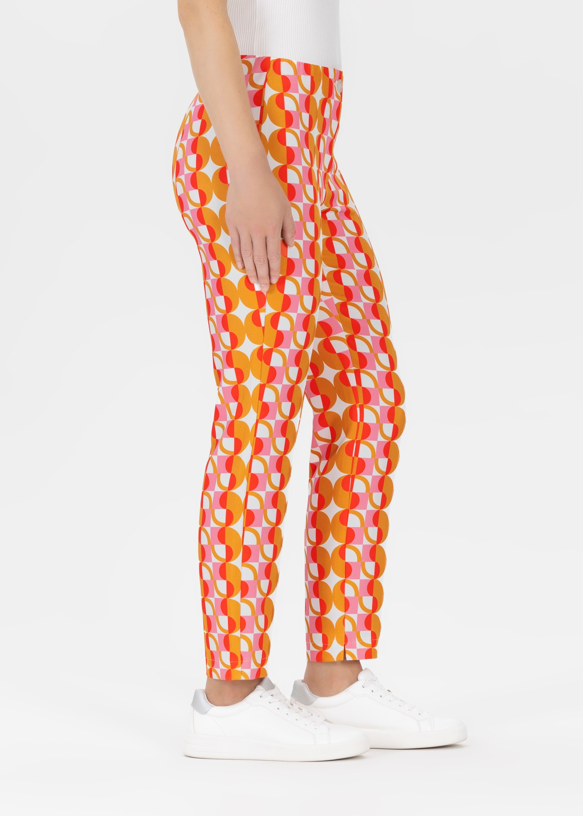 Stehmann 7/8-Hose  mit breitem Muster