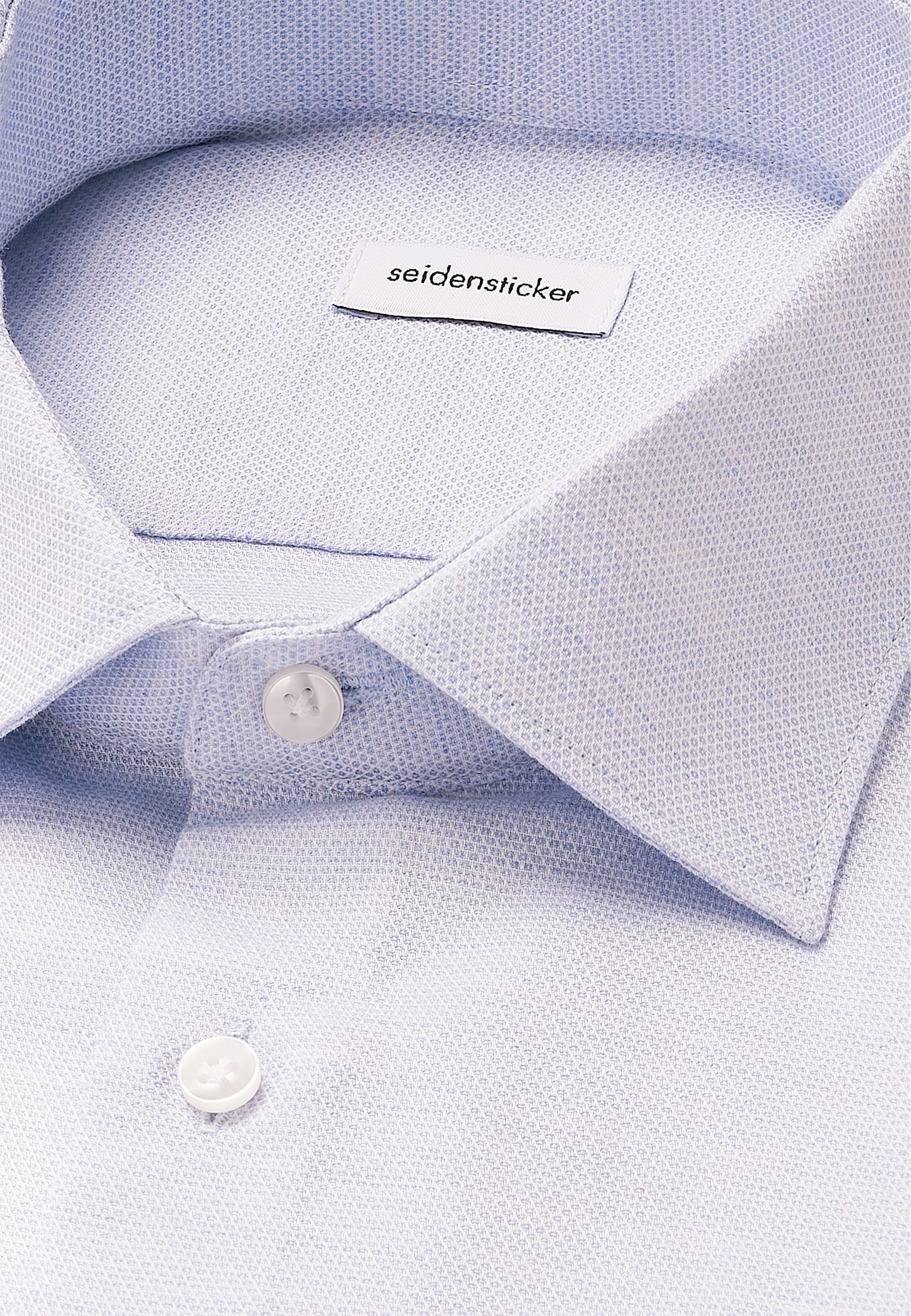 seidensticker Flanellhemd »Schwarze Rose«, Slim 1/1 Kentkragen Struktur
