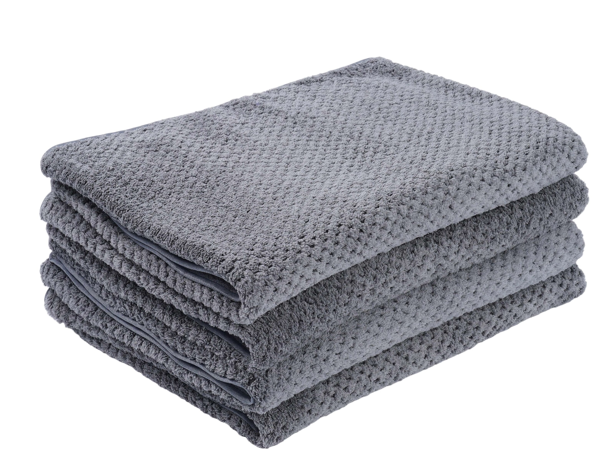 OTTO home Handtücher »Parris, Serie, 4 Handtücher«, (4 St., 4er Set 70/140), sehr leicht, kompakt, schnelltrocknend, Mikrofaser, mit Waffelmuster