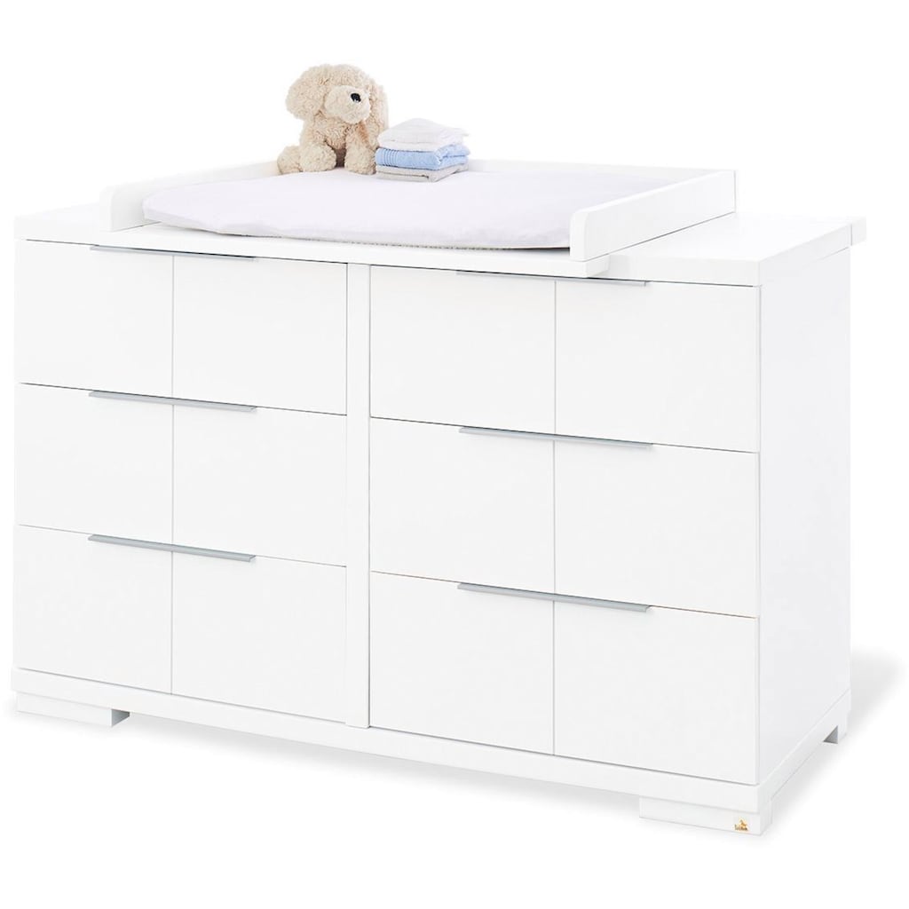 Pinolino® Babymöbel-Set »Polar«, (Spar-Set, 2 St.), extrabreit; mit Kinderbett und Wickelkommode