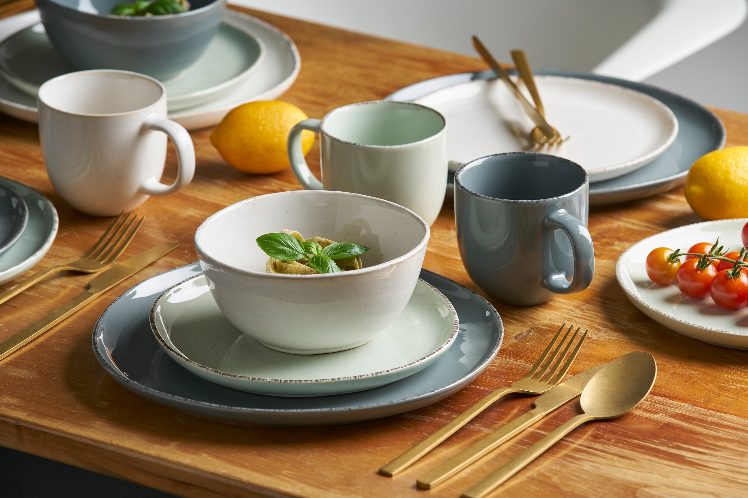 van Well Schale »Salatschale Urban, 29,5 cm, 2 Stück«, 2 tlg., aus Steinzeu günstig online kaufen