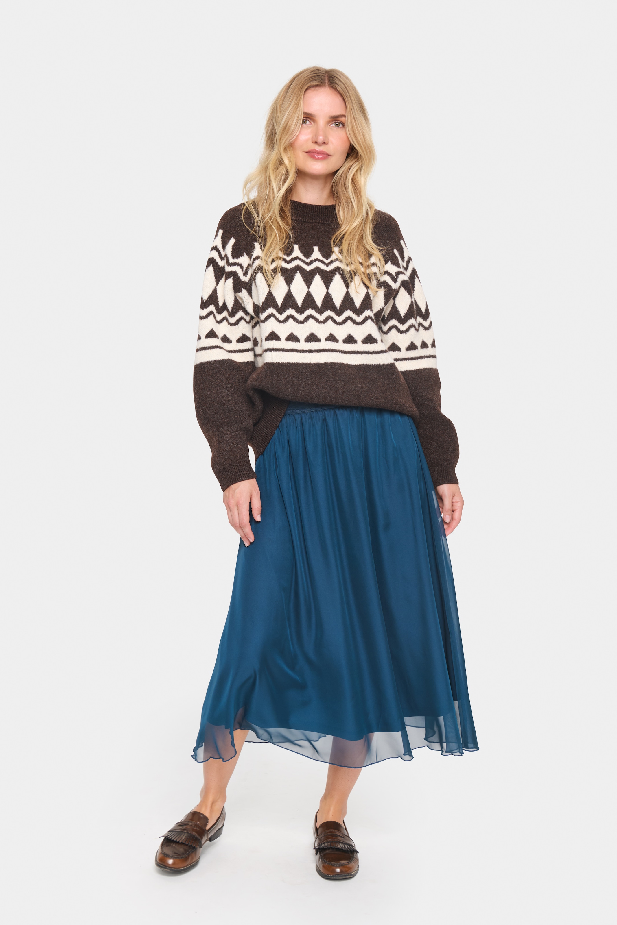 Saint Tropez Midirock »CoralSZ Skirt«, aus Chiffon