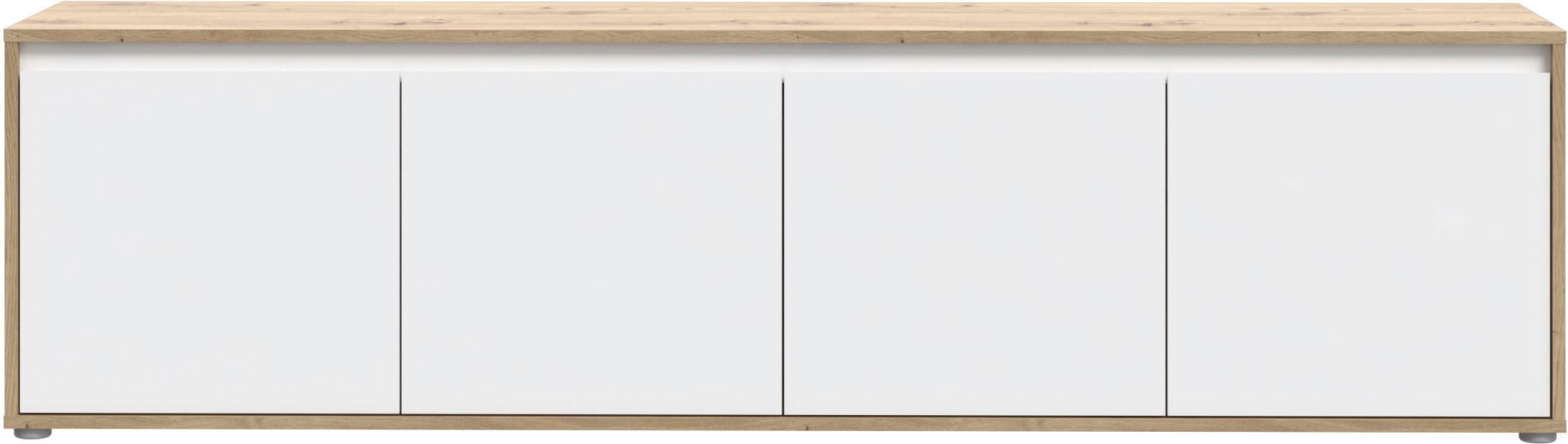 FORTE Lowboard »TV-Board groß Breite ca 190 cm«, (B/H/T 188,3/49,7/42 cm), grifflose Front, viel Stauraum