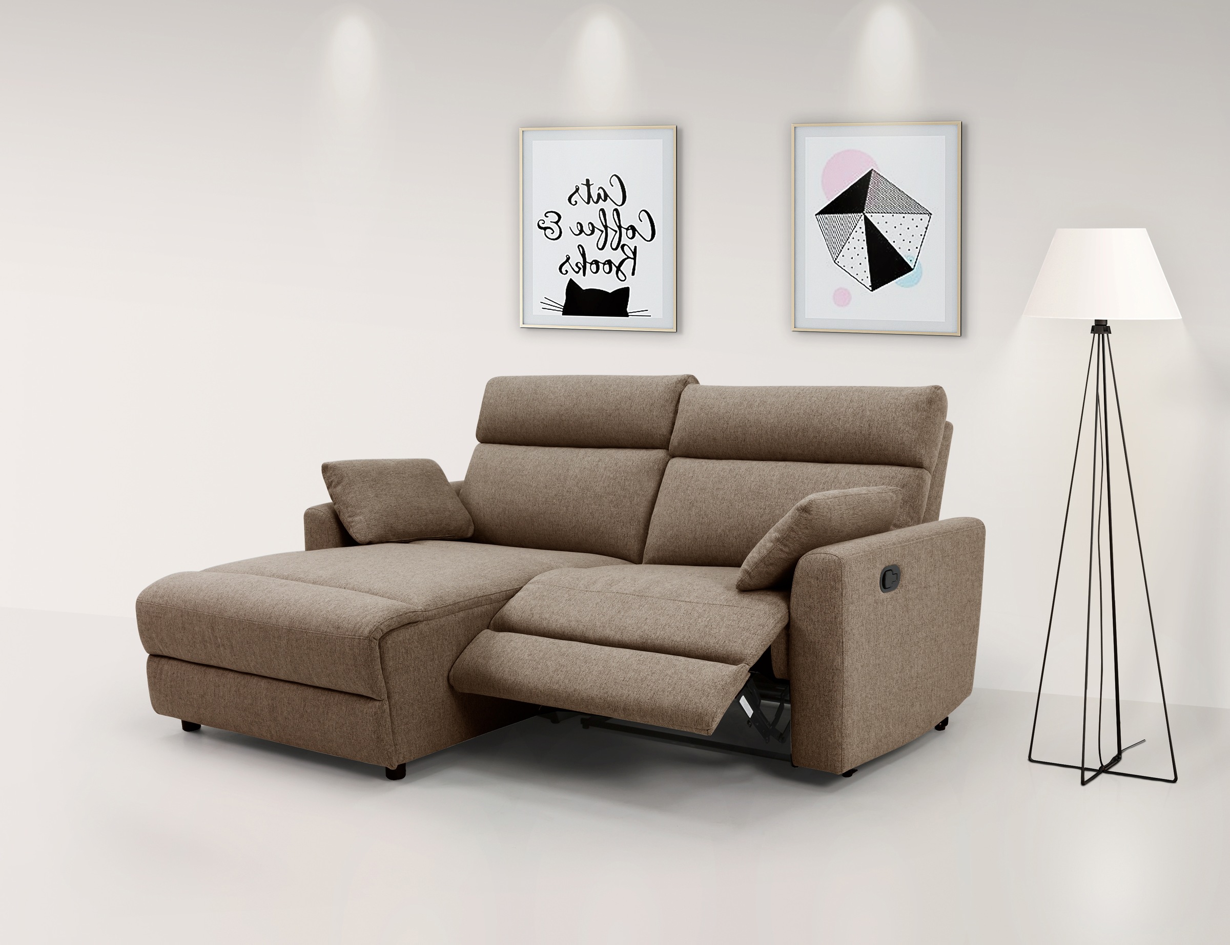 INOSIGN Ecksofa »JENNA, L-Form, 209cm, manuelle u. elektrische Funktion, mi günstig online kaufen