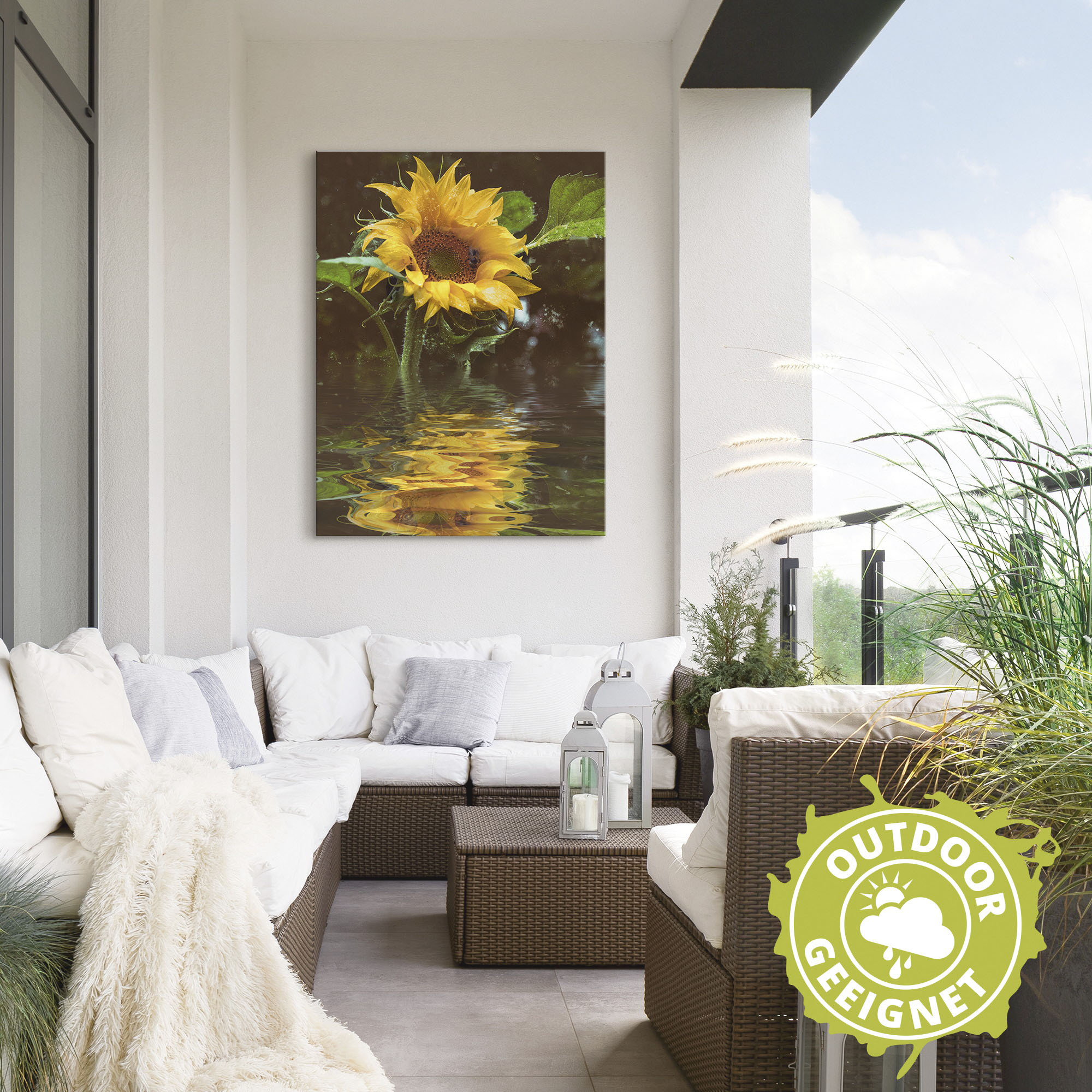 Artland Wandbild »Sonnenblume« 1 Stk. tlg. als Alubild, Outdoorbild, Leinwa günstig online kaufen