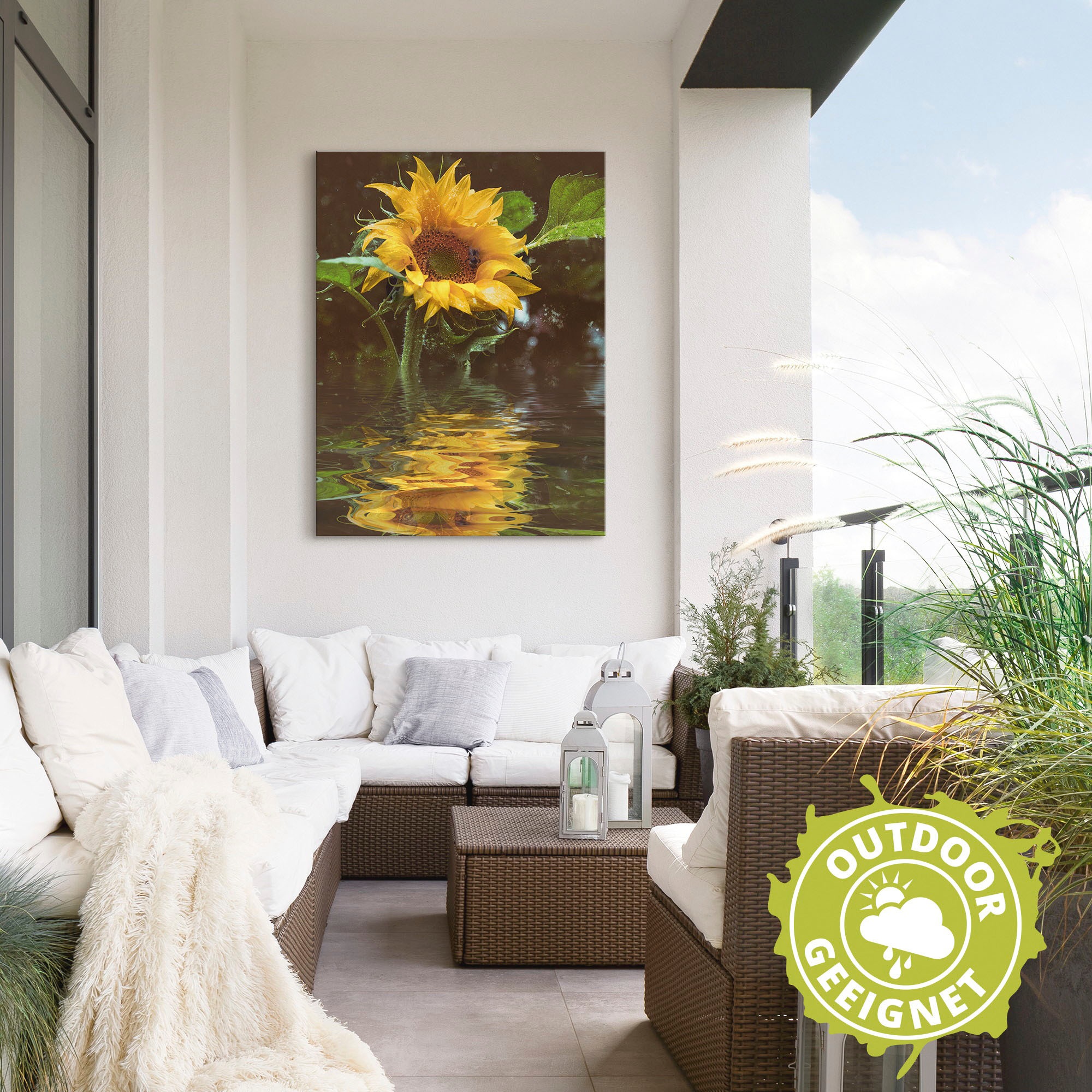 Artland Wandbild »Sonnenblume« Blumen 1 Stk. tlg. als Alubild, Outdoorbild, günstig online kaufen