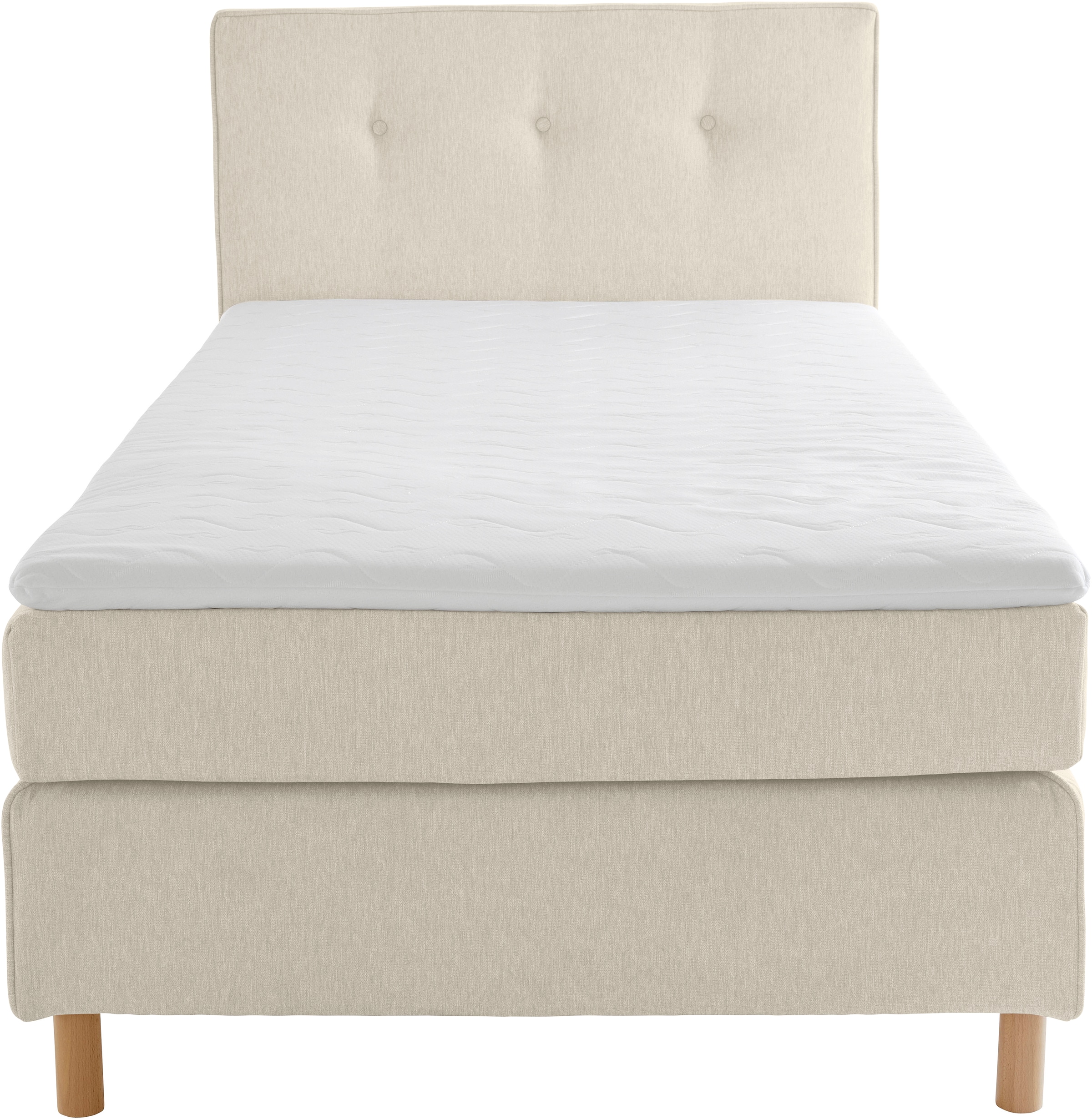 Home affaire Boxspringbett »Heimatblick 100x200cm beliebig erweiterbar zu Doppel- und Familienbett«, Einzelbett, Hotelbett erhältlich in H2,H3 & H4