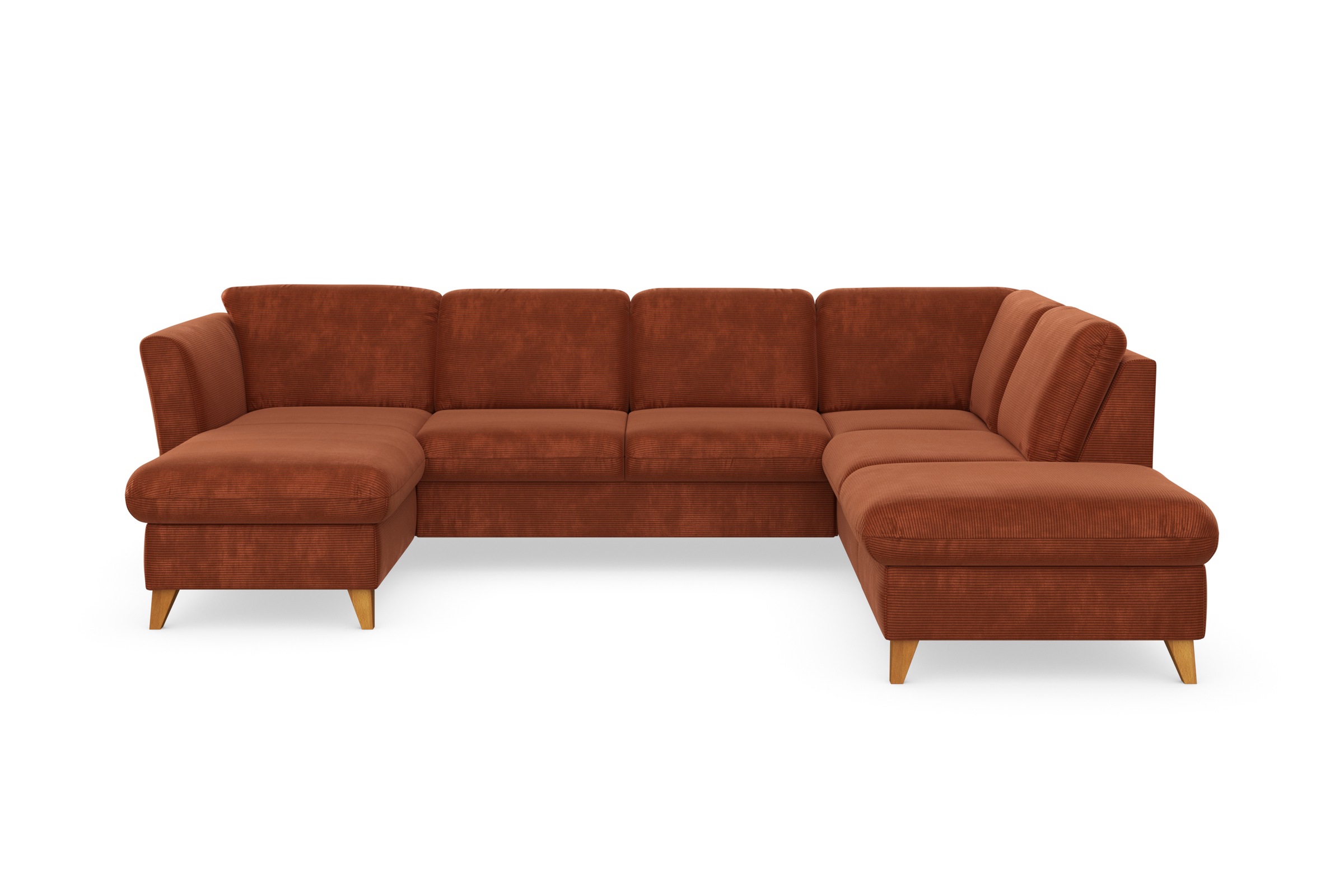 Home affaire Wohnlandschaft »Trelleborg U-Form« wahlweise mit Bettfunktion günstig online kaufen