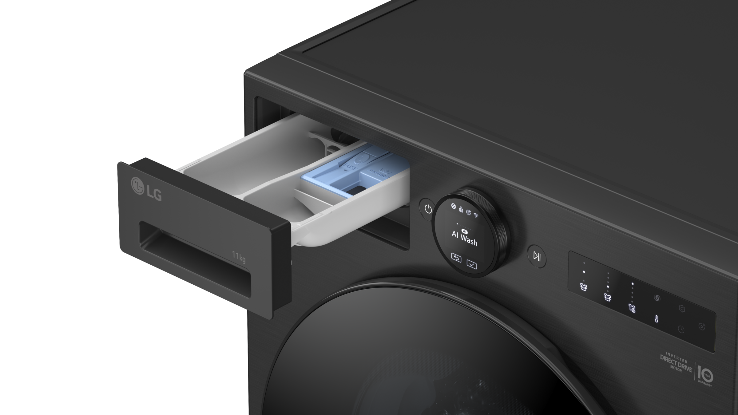 LG Waschmaschine »F4WX801YB« 11 kg 1400 U/min digitales Touchdisplay