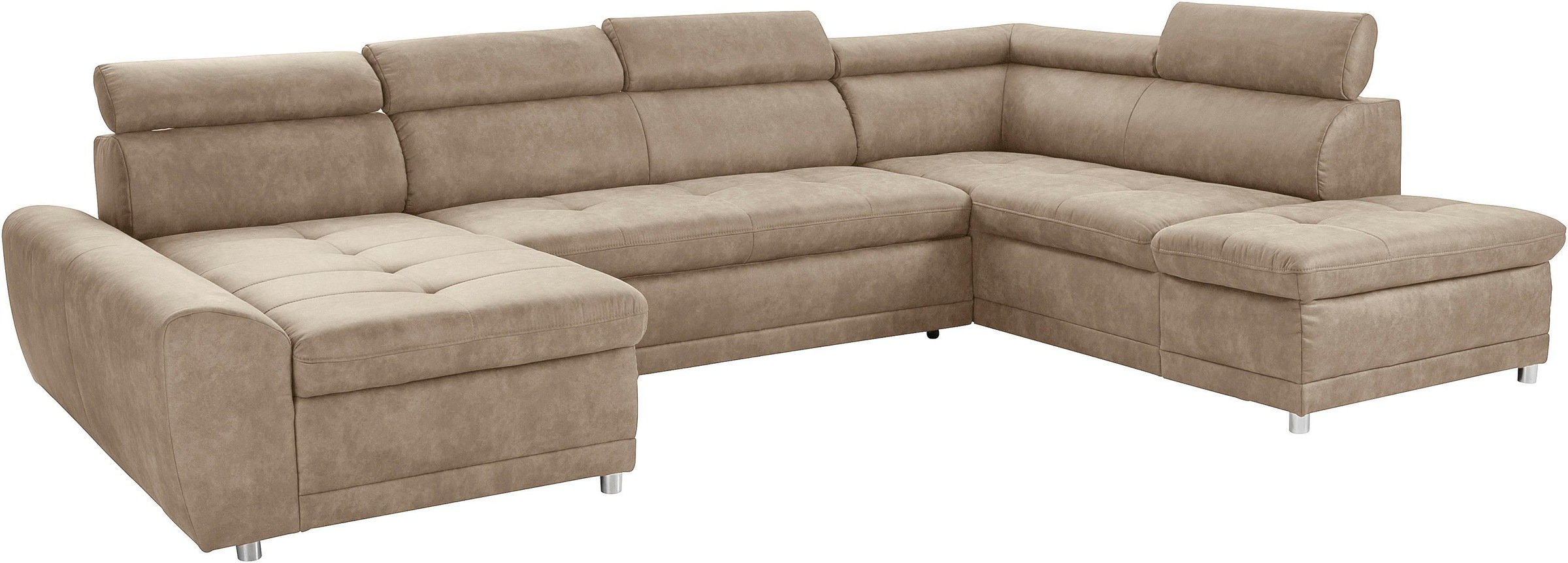 sit&more Wohnlandschaft »Riva U-Form«, wahlweise mit Bettfunktion