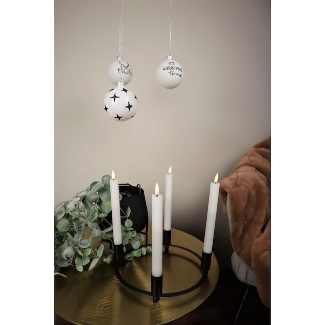 AM Design Adventsleuchter »Kerzenhalter aus Metall, für 4 Kerzen, Ø 24 cm«,  (1 St.), Weihnachtsdeko, Adventskranz, Stabkerzenhalter bestellen