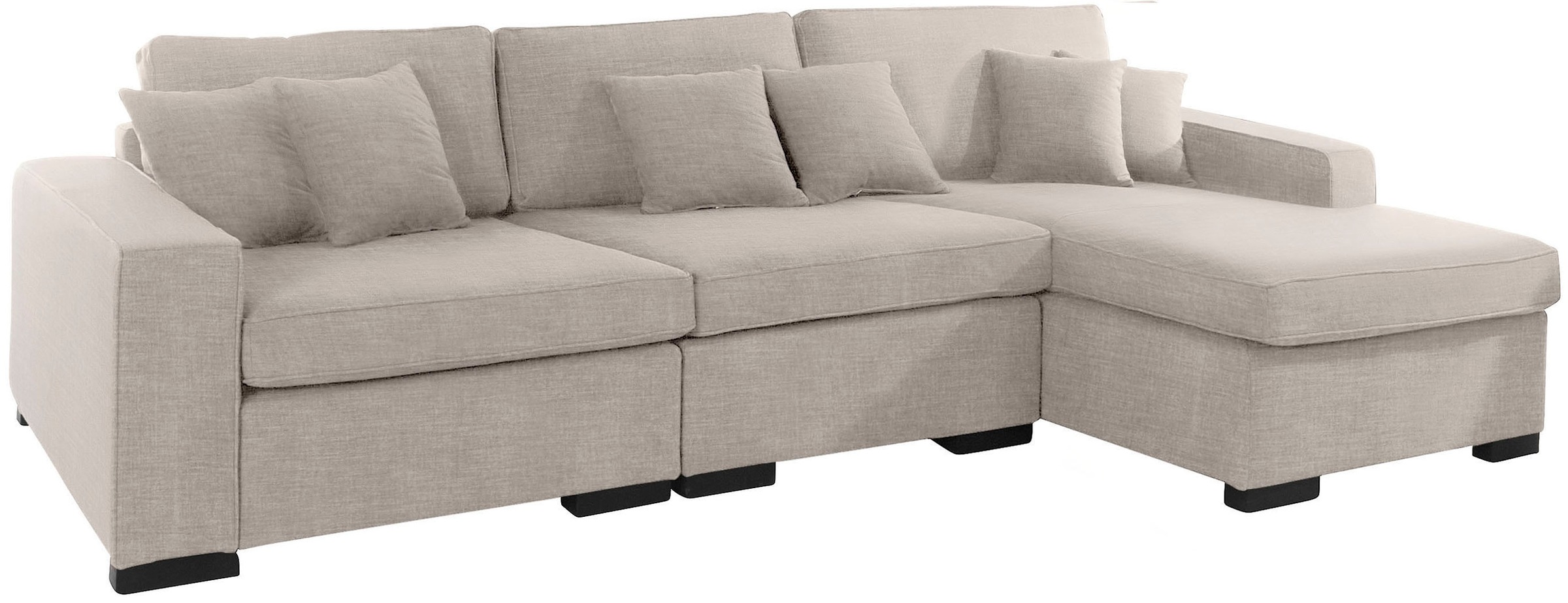 Guido Maria Kretschmer Home&Living Ottomane »Skara L-Form«, Lounge-Sofa mit Federkernpolsterung, in vielen Bezugsvarianten