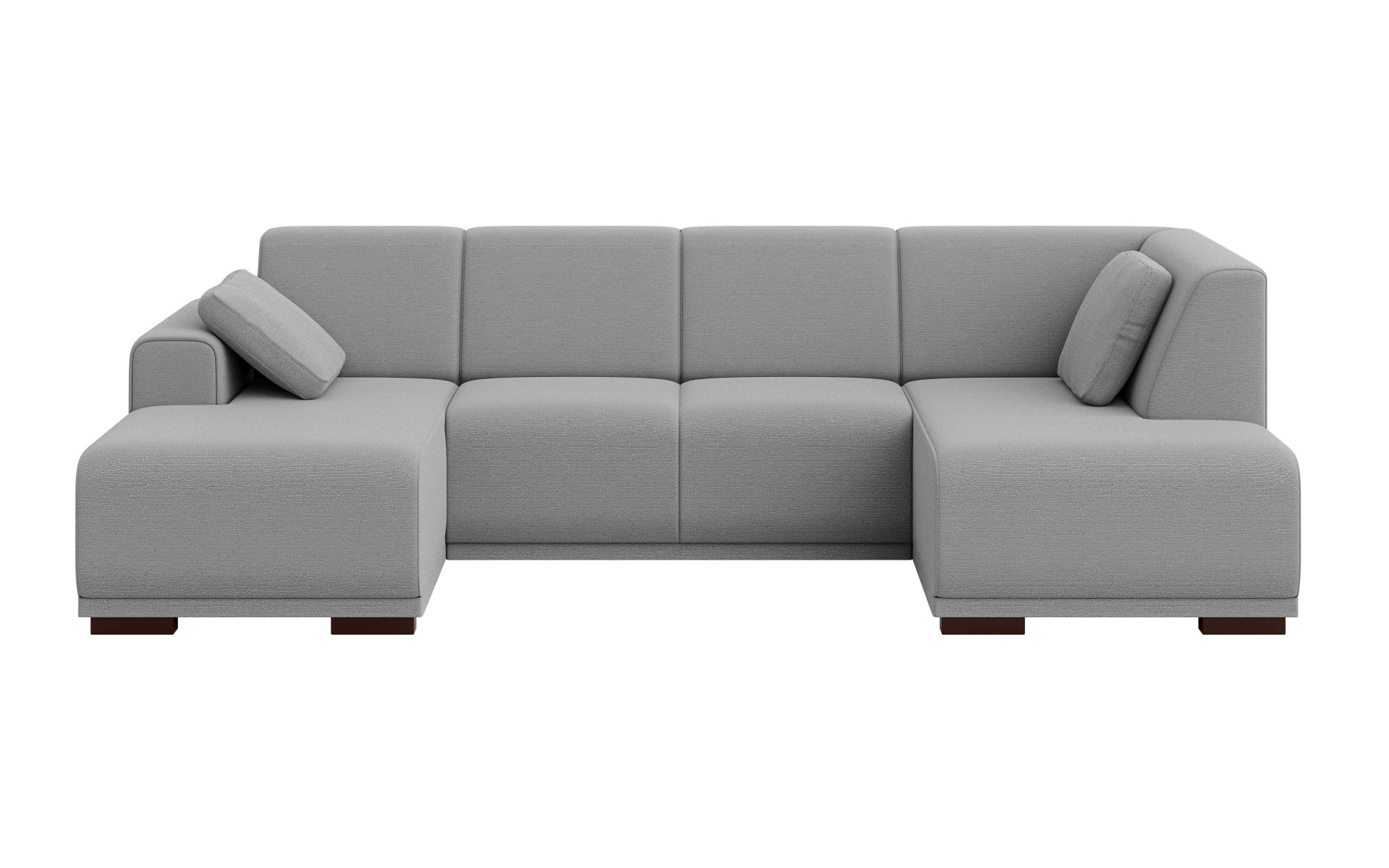 Home affaire Wohnlandschaft »BORNHOLM U-Form mit Recamiere rechts/links, B/T/H: 300/162/85 cm«, U-Form mit Wellenunterfederung, Recamiere rechts oder links bestellbar