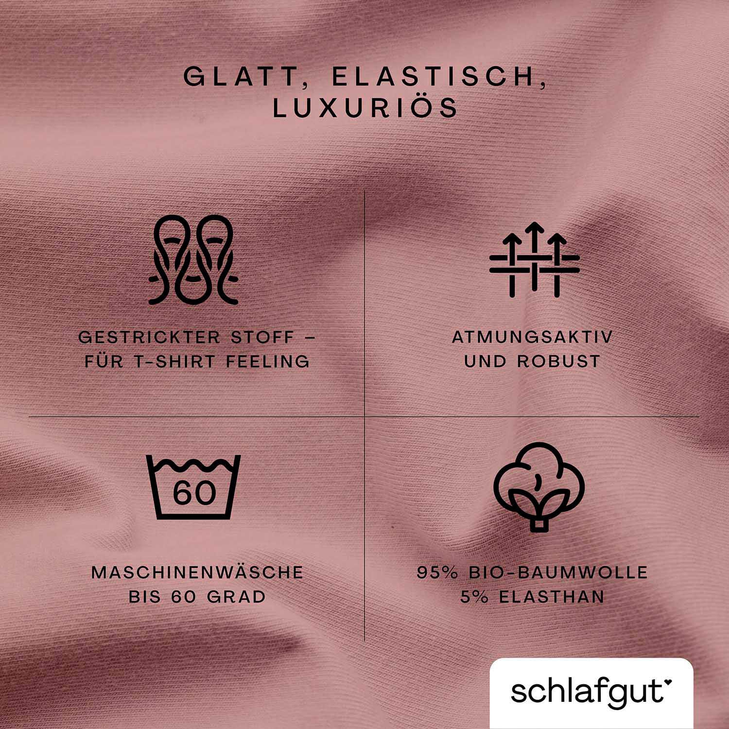 Schlafgut Spannbettlaken »Premium«, Zero Waste Verpackung, PREMIUM Qualität