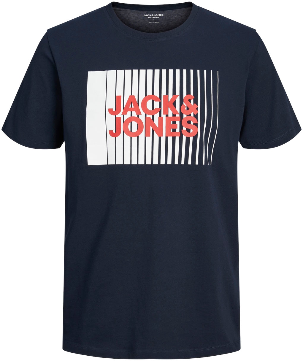 Jack & Jones Junior Kurzarmshirt »JJECORP bietet Bewegungsfreiheit, stylisch, bequem«, bedruckt, casual, regular fit, Rundhals