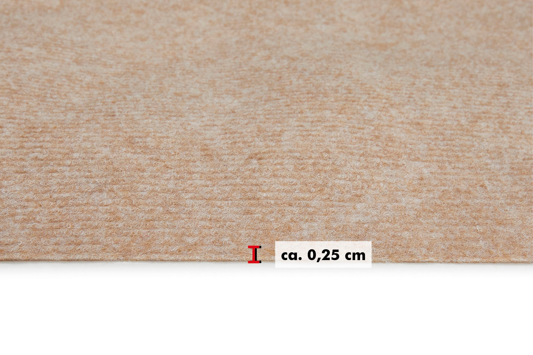 Andiamo Teppichboden »Coupon Nadelfilz Milo«, rechteckig, Uni Farben,  Breite 100 cm oder 200 cm, strapazierfähig, Wohnzimmer bequem und schnell  bestellen