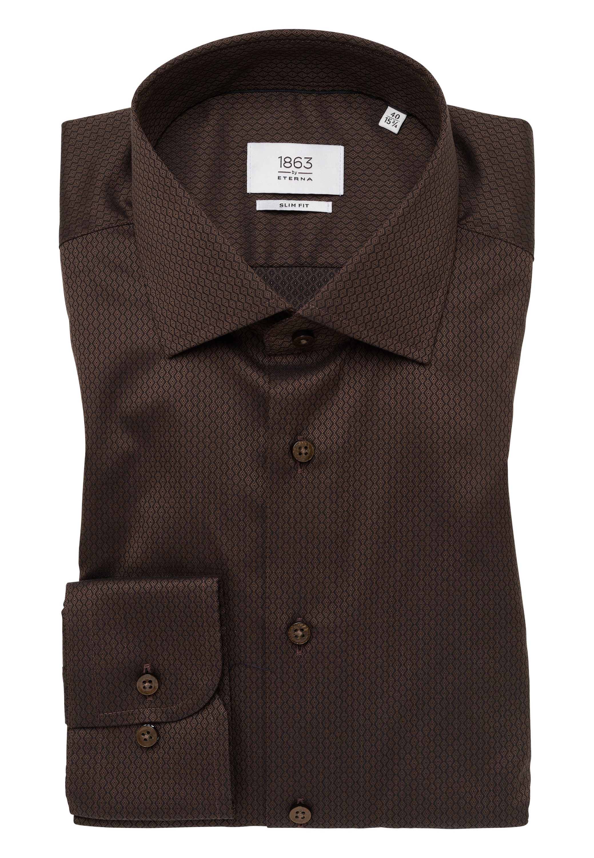 Eterna Langarmhemd »SLIM FIT«, NON IRON (bügelfrei)