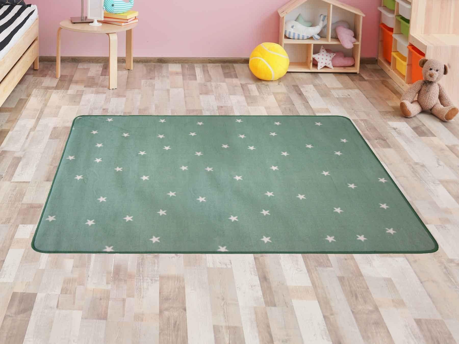 Primaflor-Ideen in Textil Kinderteppich »STELLA«, rechteckig, 5 mm Höhe, Motiv Sterne, Kinderzimmer