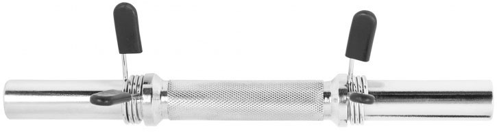 GORILLA SPORTS Kurzhantelstange »Chrom 30 mm Kurzhantel Stange mit Federverschluss«, Chrom, 35 cm, (Set)