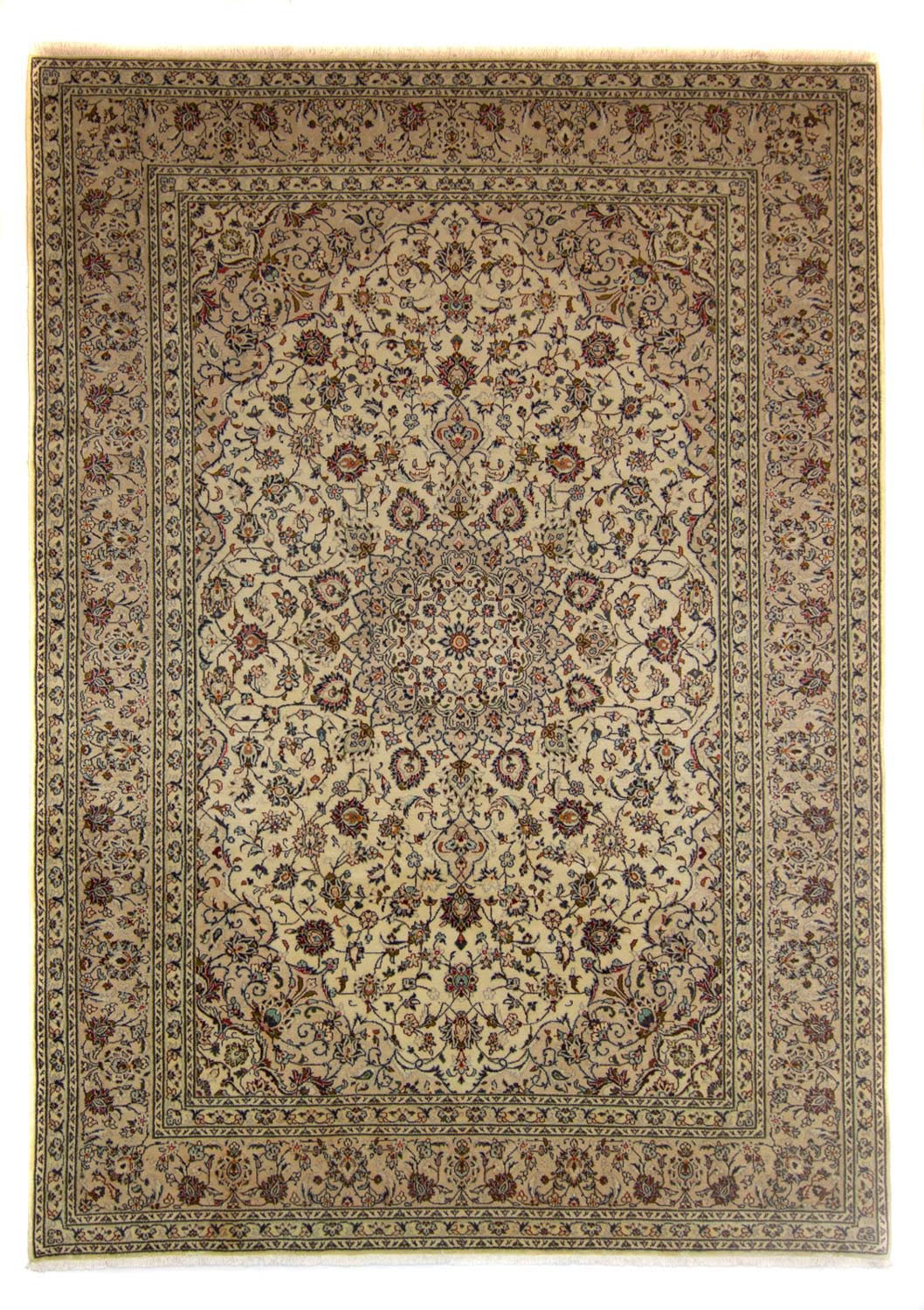 morgenland Wollteppich »Keshan Medaillon Marrone chiaro 347 x 253 cm«, rech günstig online kaufen