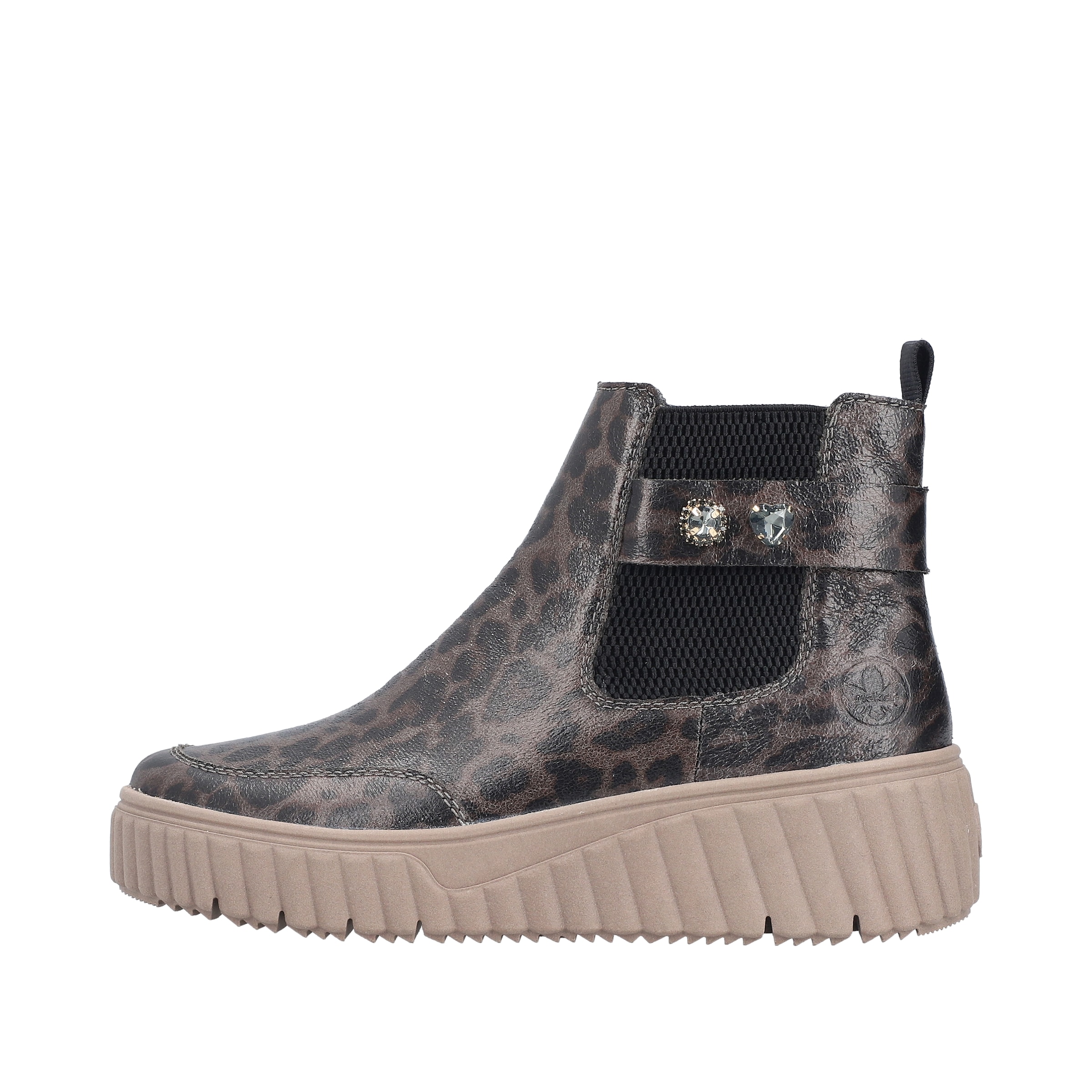Rieker Chelseaboots  Plateaustiefelette, Casual-Boots mit seitlichem Stretcheinsatz