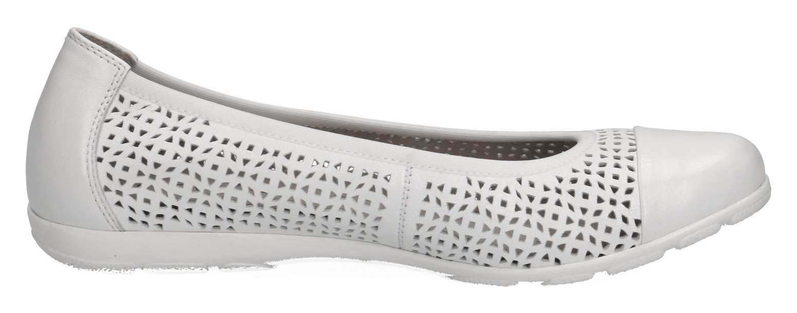 Caprice Ballerina, Slipper, Bequemschuh, Schlupfschuh mit Perforation