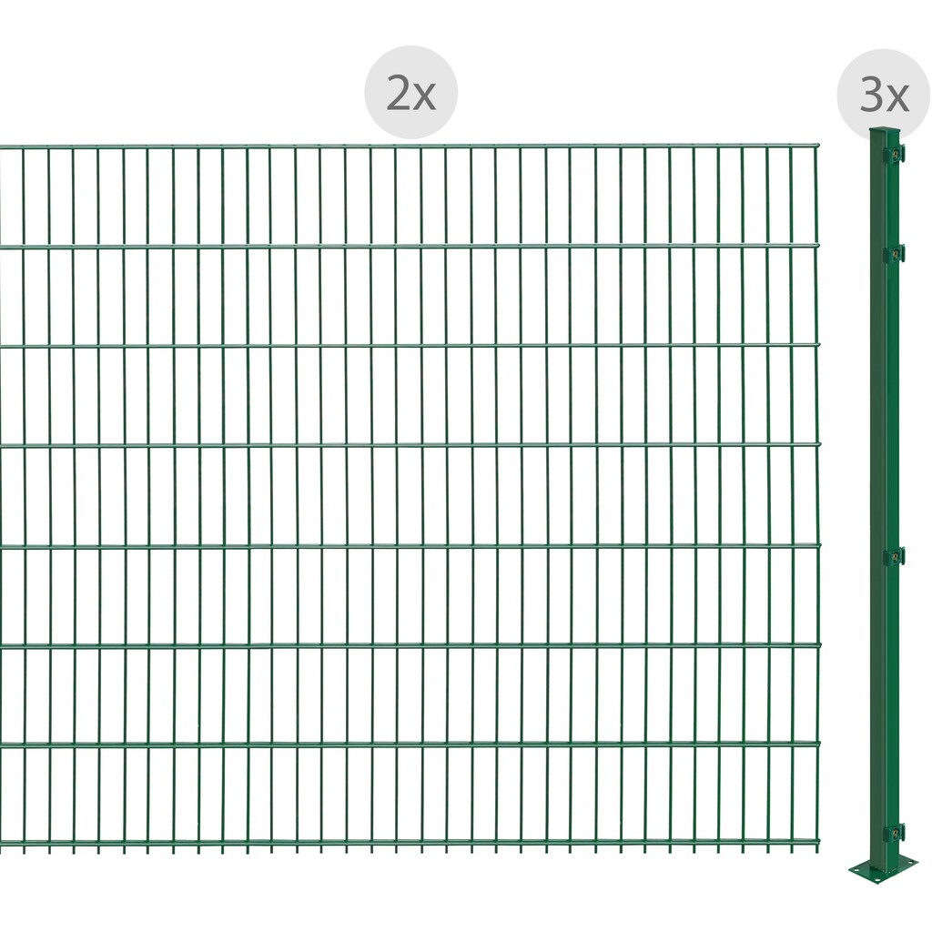 Arvotec Doppelstabmattenzaun »EASY 143 zum Aufschrauben«