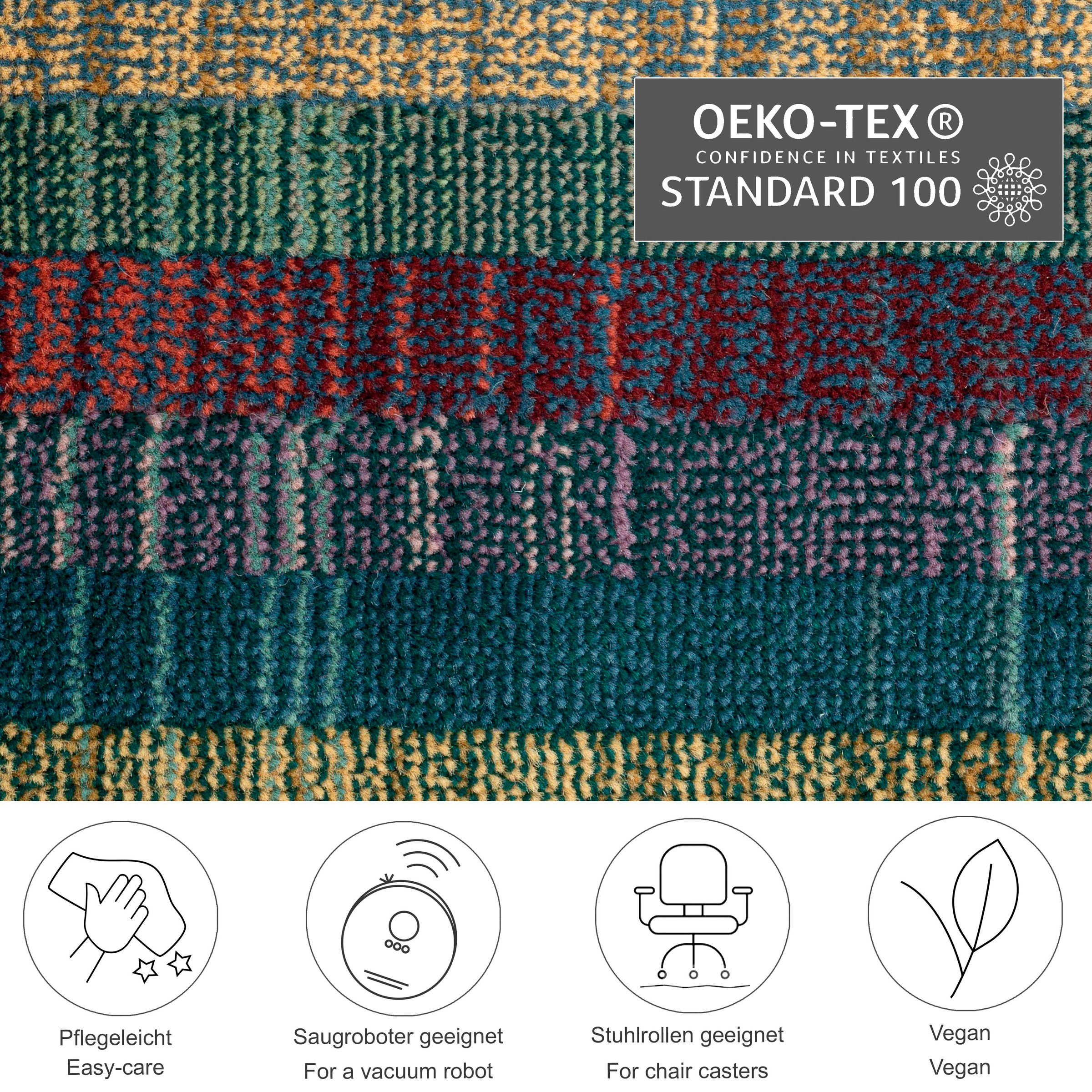 THEKO Teppich »Gabiro 001«, rechteckig, 10 mm Höhe, gewebt, modernes Design günstig online kaufen