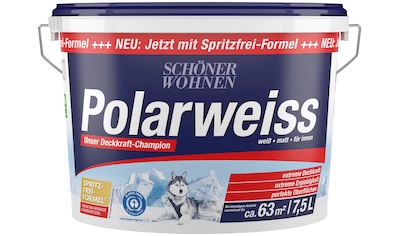 SCHÖNER WOHNEN-Kollektion Wand- und Deckenfarbe »Polarweiss«, 7,5 Liter, mit... kaufen