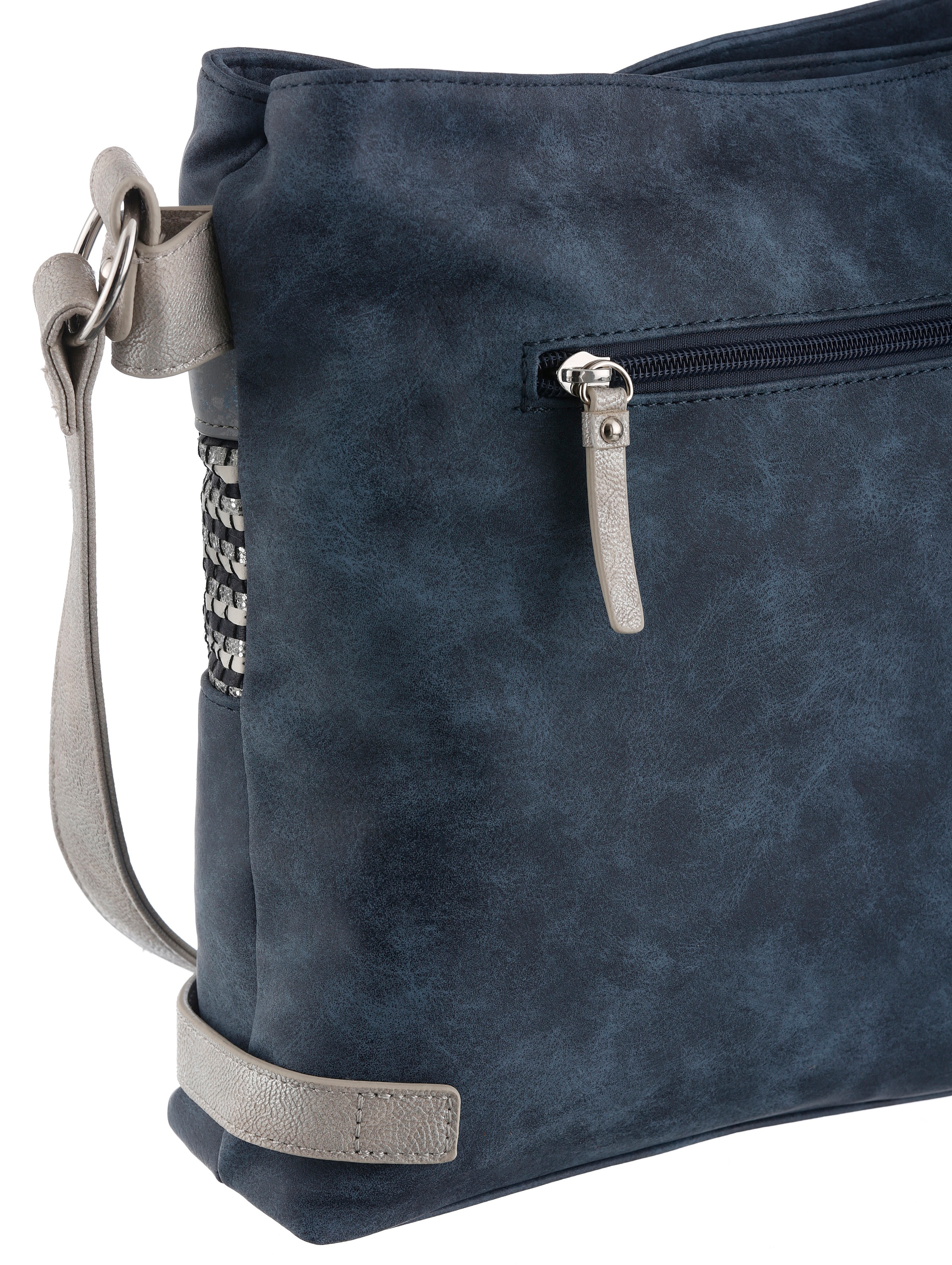 Rieker Umhängetasche, Schultertasche, Damen-Tasche mit praktischem Reißverschluss-Rückfach