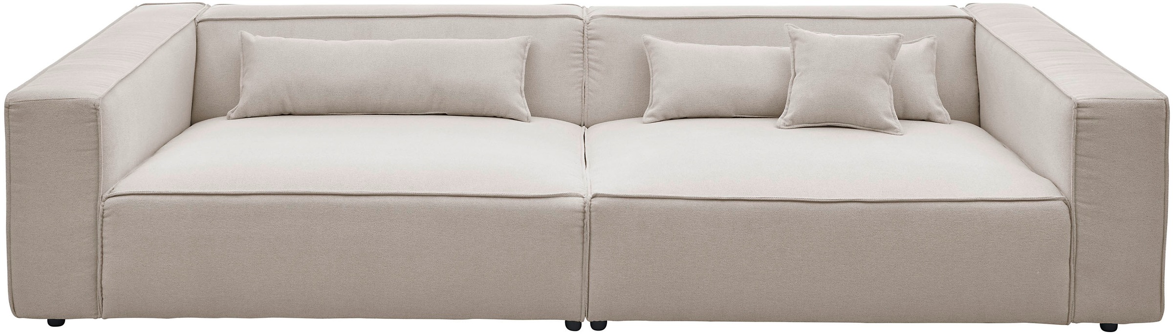 LeGer Home by Lena Gercke 3-Sitzer »PIARA XXL, Sofa mit Kedernaht in Cord, günstig online kaufen