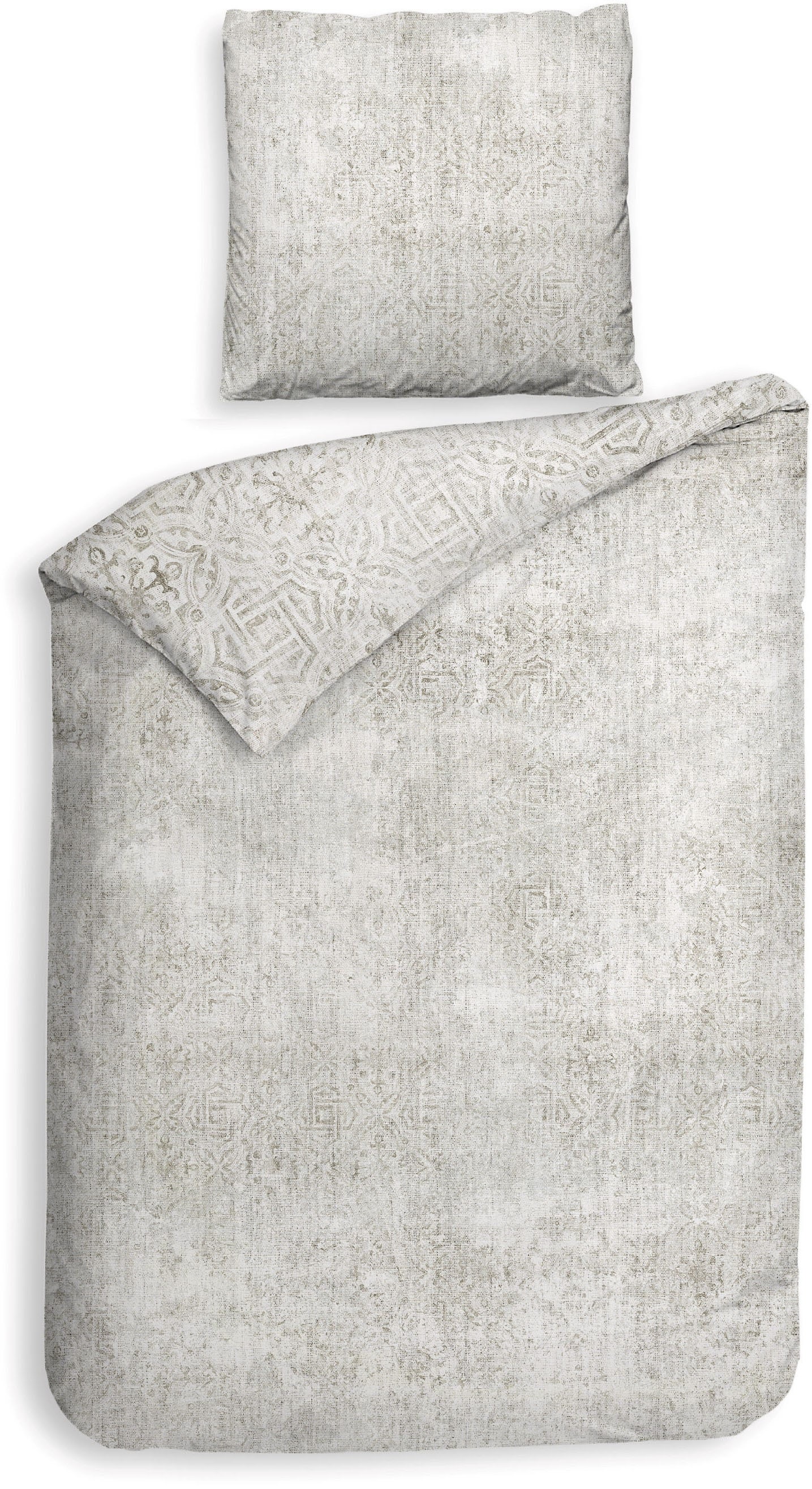 Heckett & Lane Wendebettwäsche »Emeralda« 2 Stk. tlg. gemustert, hochwertiges Mako-Satin, Bettwäsche ab 135x200 cm.