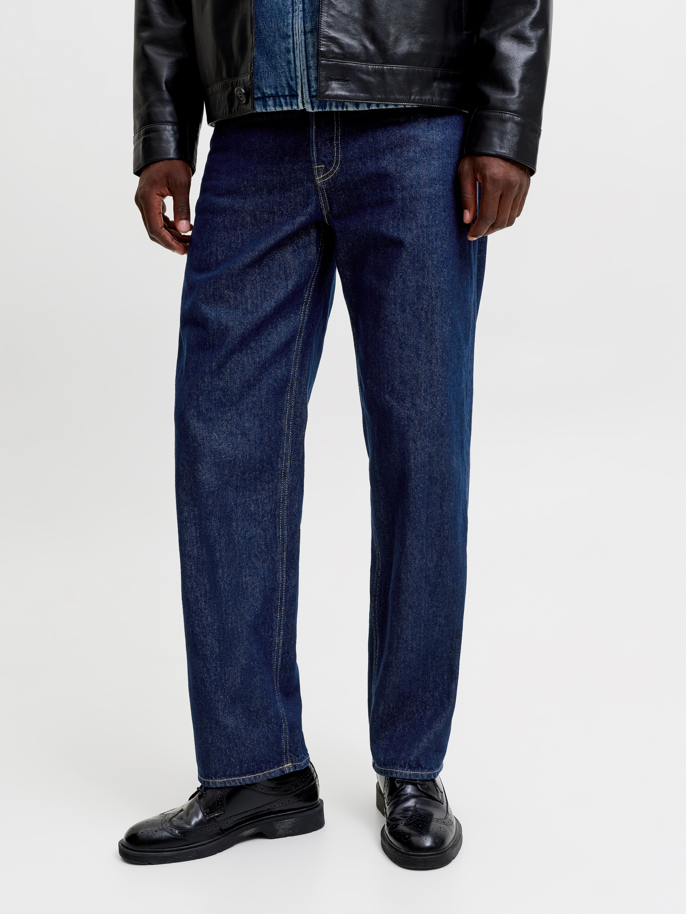 Jack & Jones Relax-fit-Jeans »JJIEDDIE mit hoher Taille und lockerer Passform« Baumwolle, relaxed fit