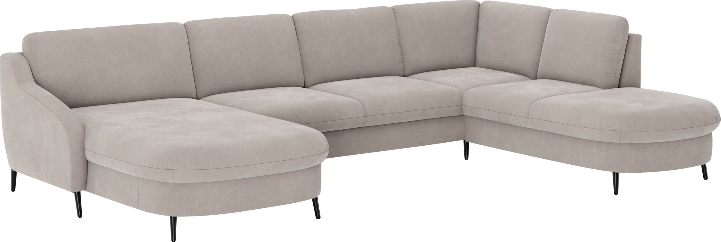 sit&more Wohnlandschaft »Soul U-Form«, wahlweise mit Bettfunktion und Bettkasten oder Schubkasten