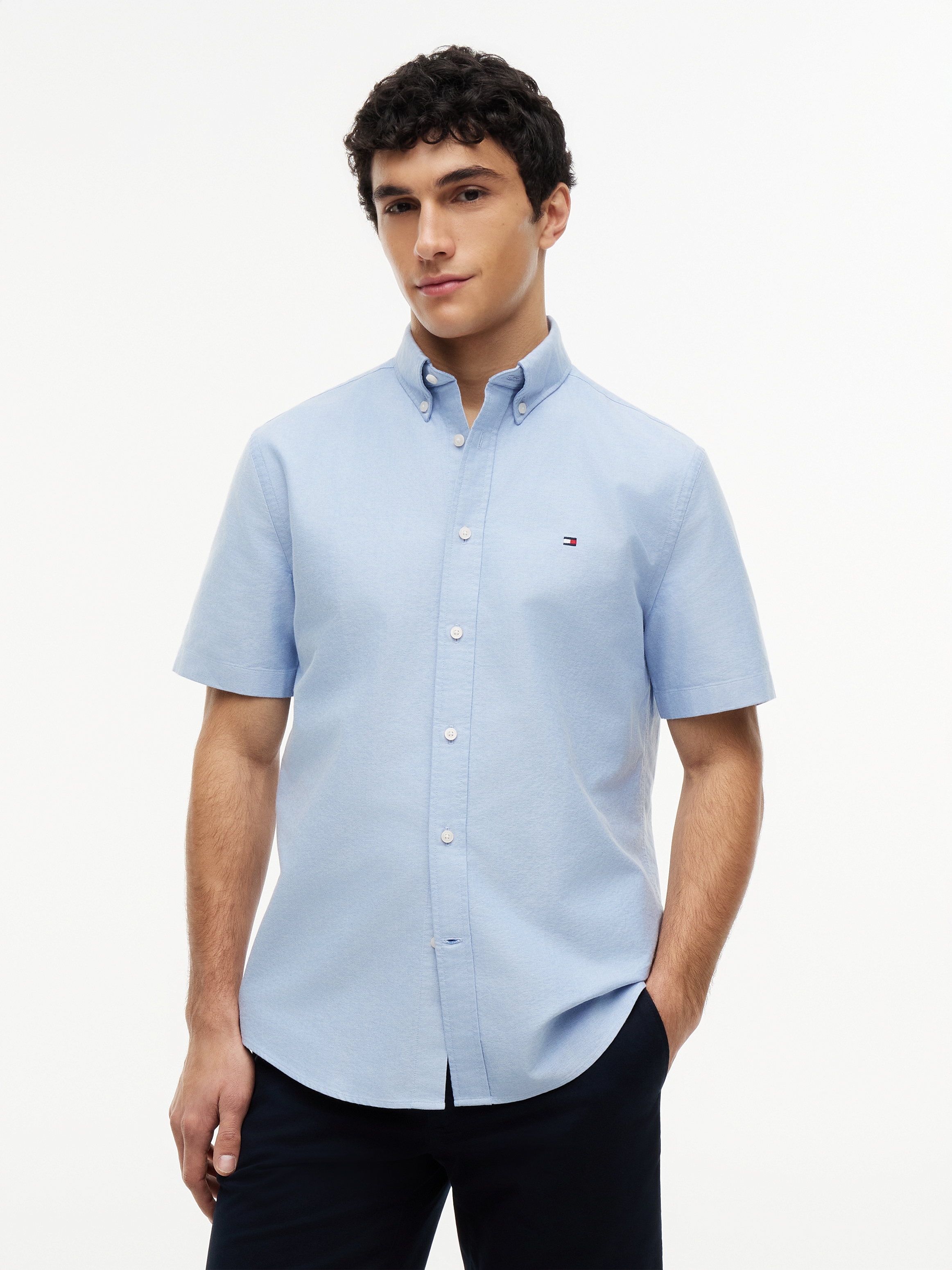 Tommy Hilfiger Kurzarmhemd »HERITAGE OXFORD RF SHIRT S/S« mit Button-down-Kragen, Regular Fit