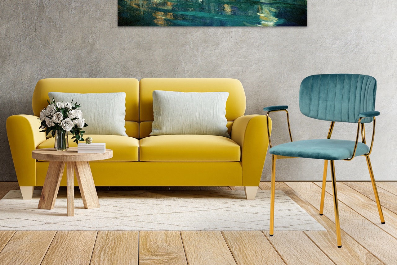 Kayoom Polsterstuhl »Stuhl Giselle 225 2er-Set, Gestell aus Edelstahl« (Set günstig online kaufen